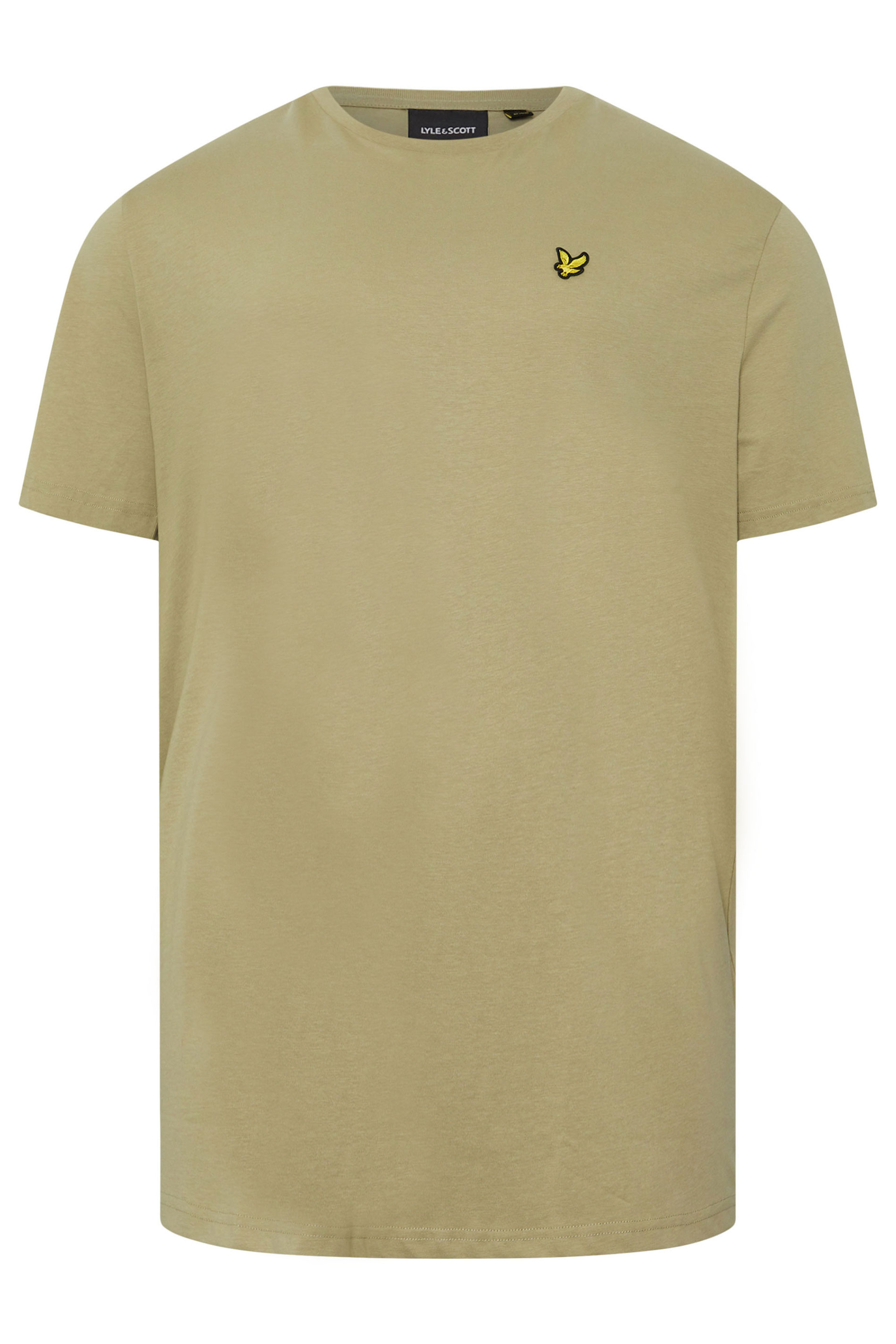 LYLE & SCOTT Big & Tall Sage Green Plain T-Shirt | BadRhino 2