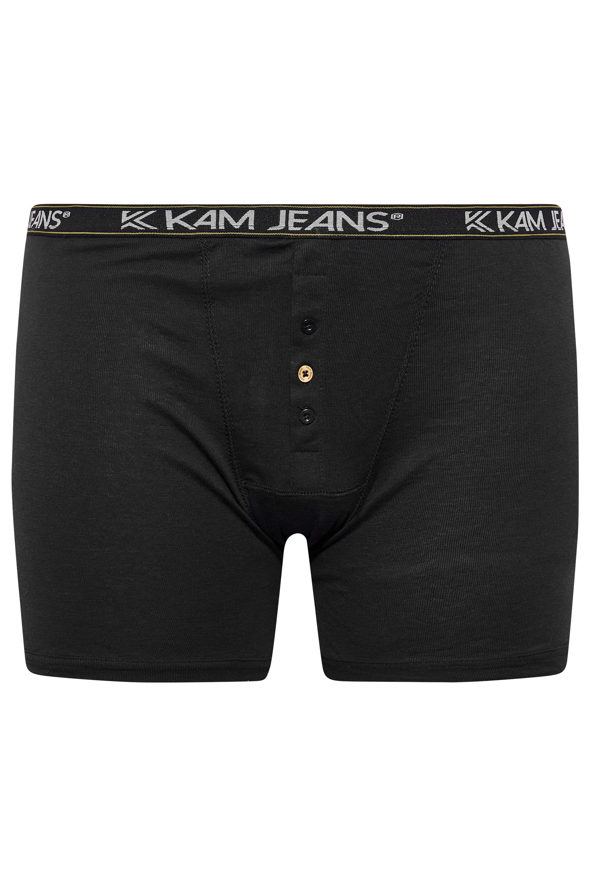 KAM 3 PACK Navy Blue & Grey Assorted Boxers | BadRhino 8