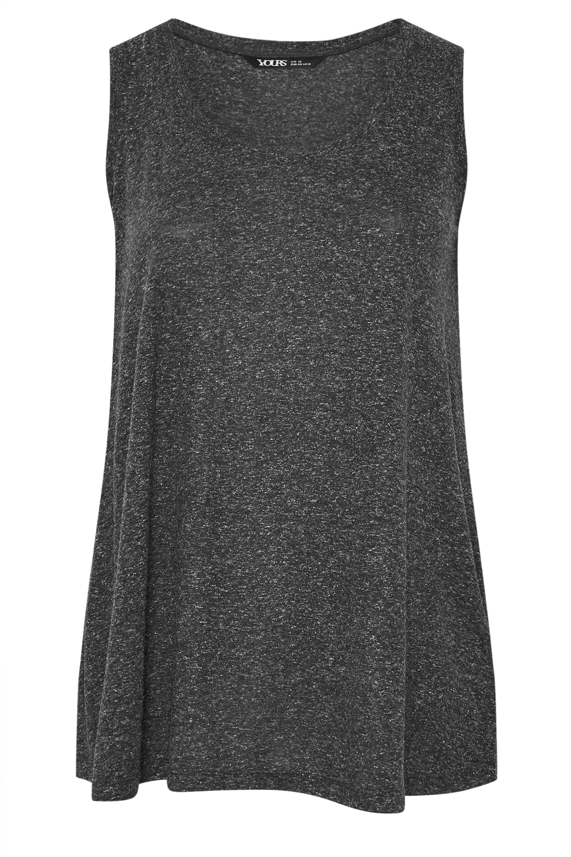 YOURS Plus Size Black Linen Vest Top | Yours Clothing 6