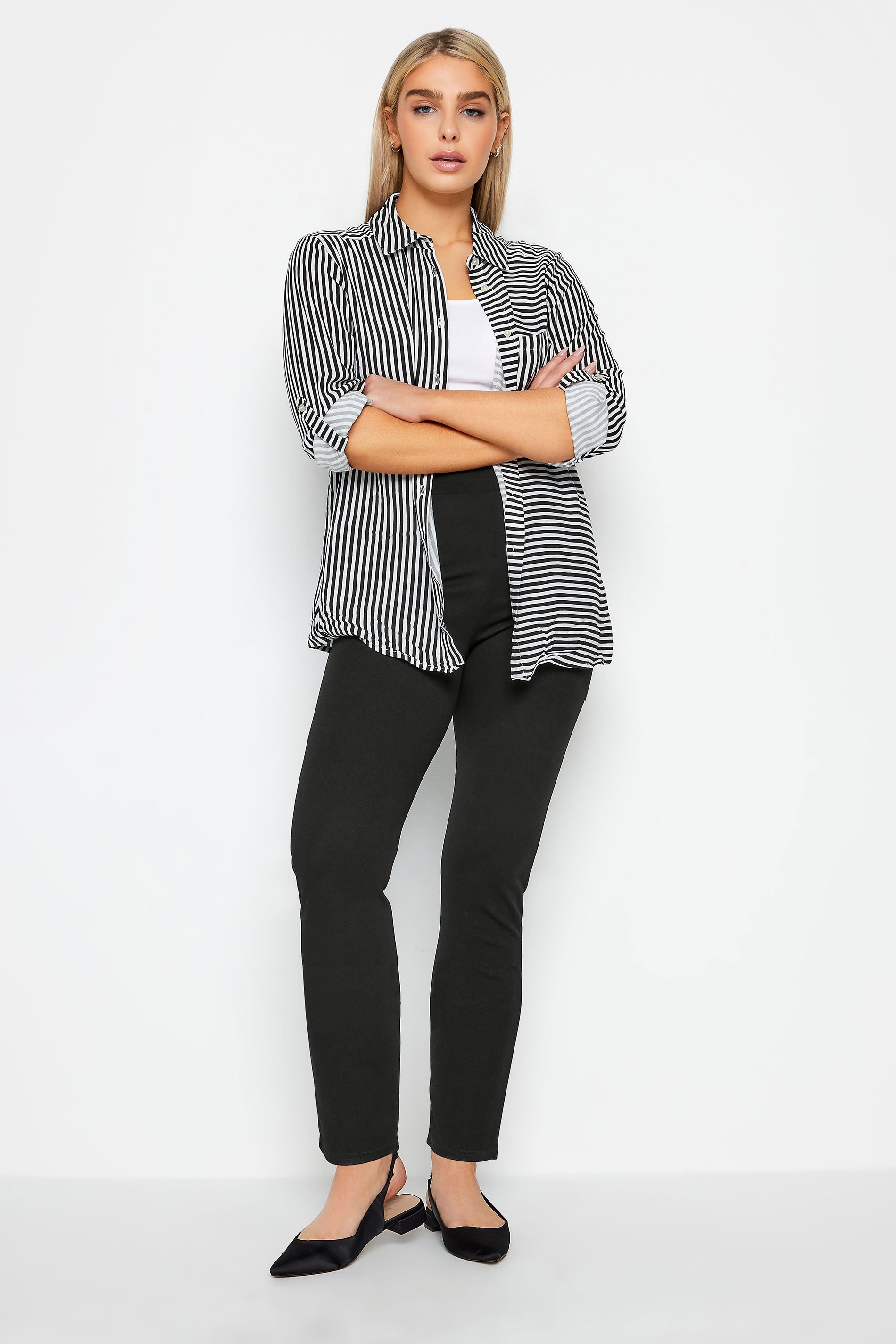 Plus Size Pinstripe Tapered Trousers | Nasty Gal