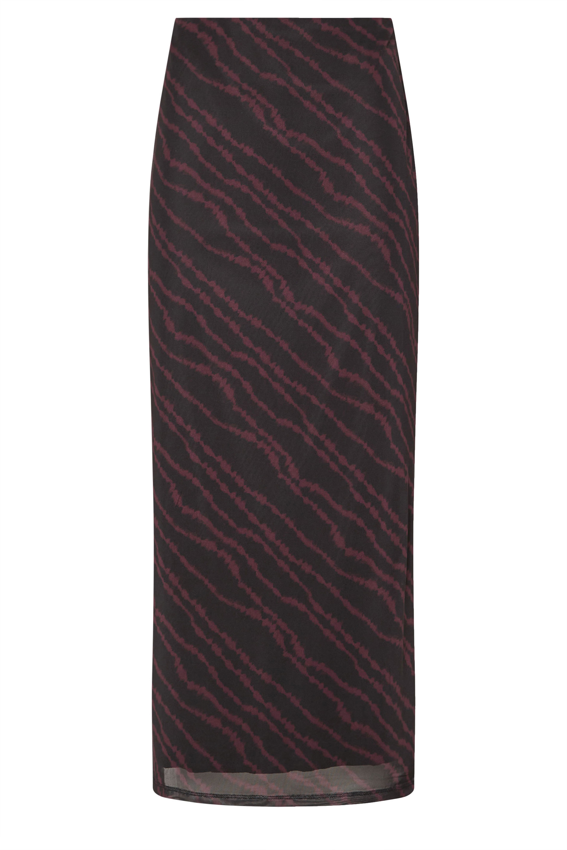 LTS Tall Burgundy Red Mesh Abstract Maxi Skirt | Long Tall Sally 5