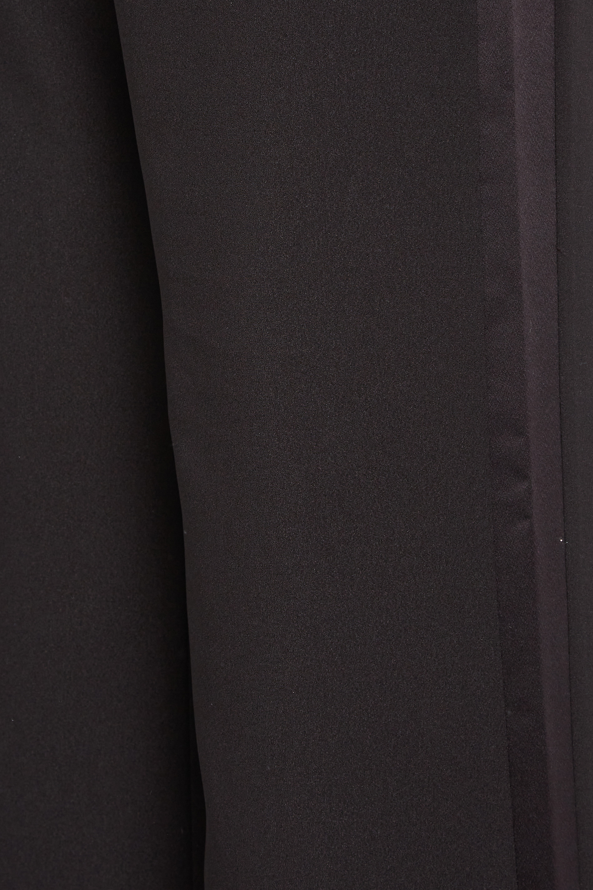 LTS Tall Black Wide Leg Tuxedo Trousers | Long Tall Sally  2