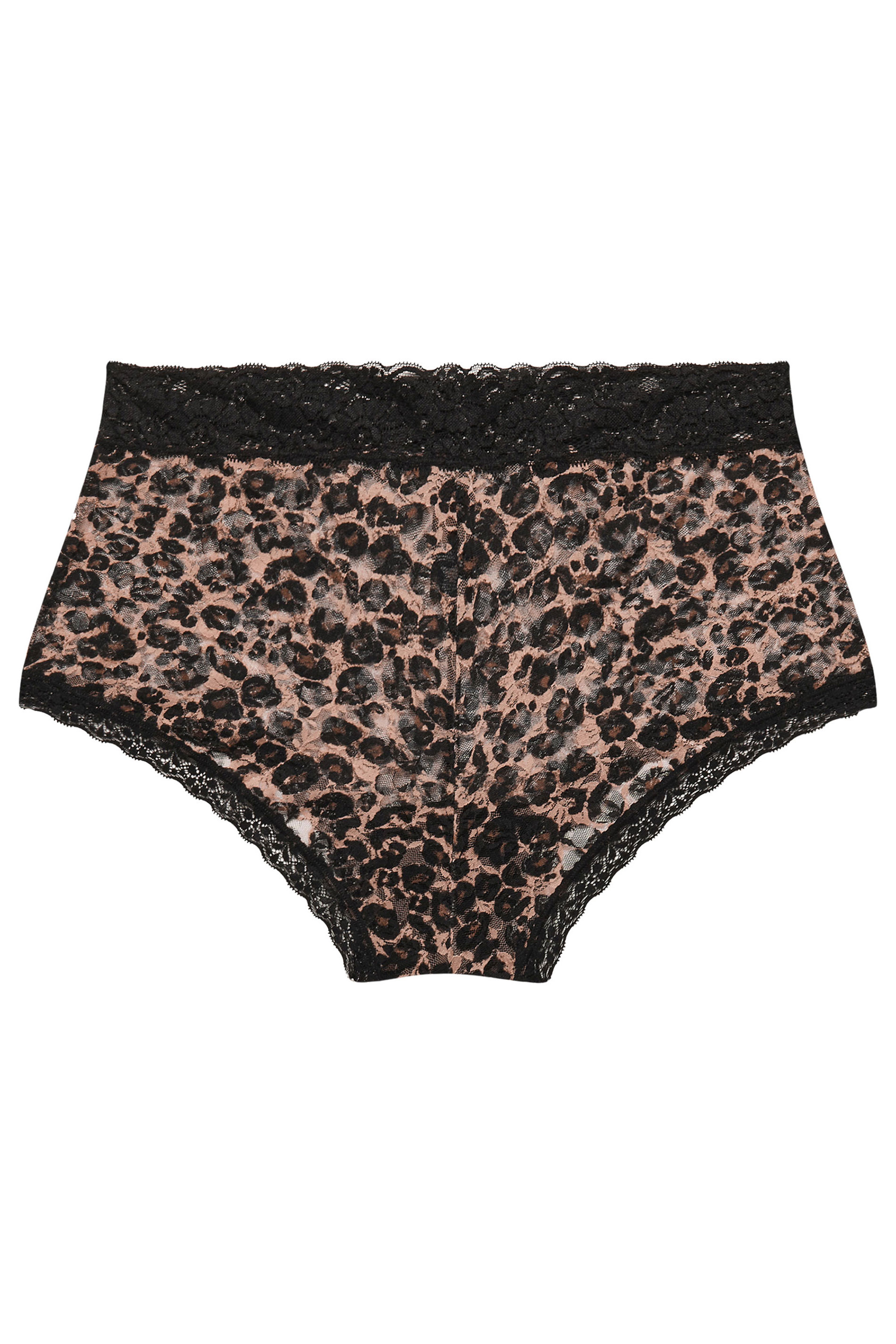 YOURSET Plus Size 3 PACK Red & Black Leopard Print Lace Mid Rise Shorts | Yours Clothing 11