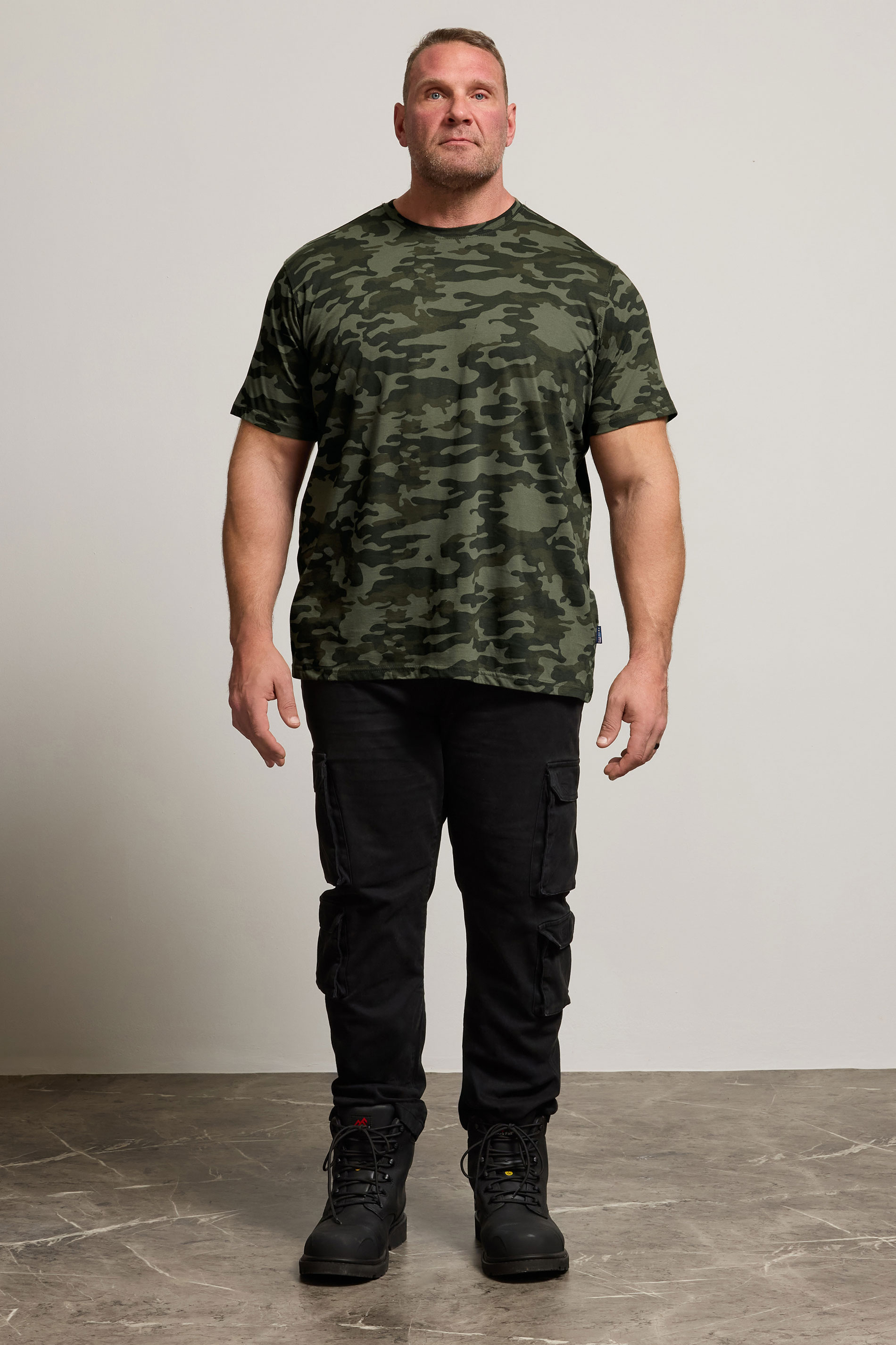 BadRhino Green Camo Print Crew Neck T-Shirt | BadRhino 2