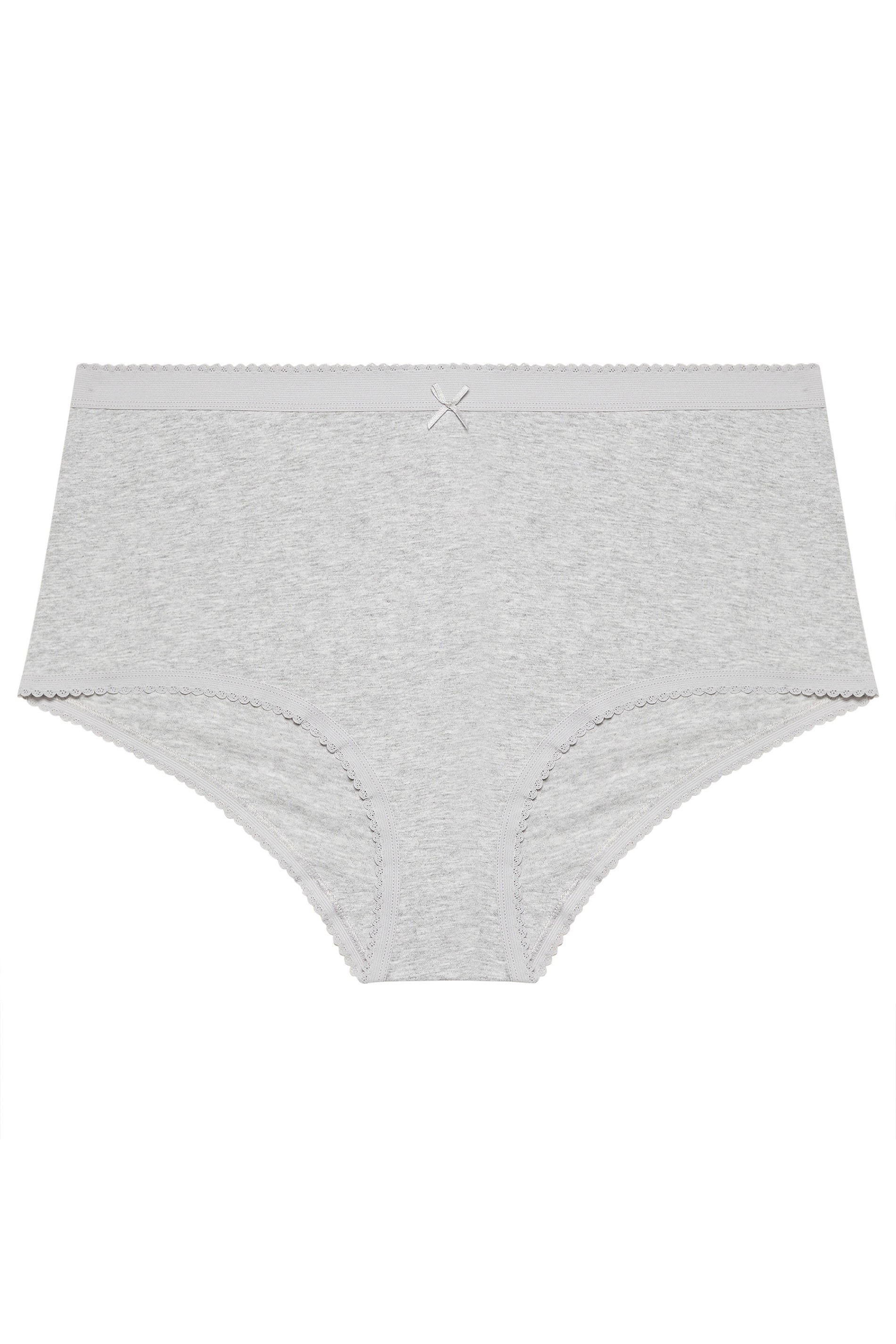 YOURSET 5 PACK Plus Size Grey Fairisle Full Briefs | Yours Clothing 10