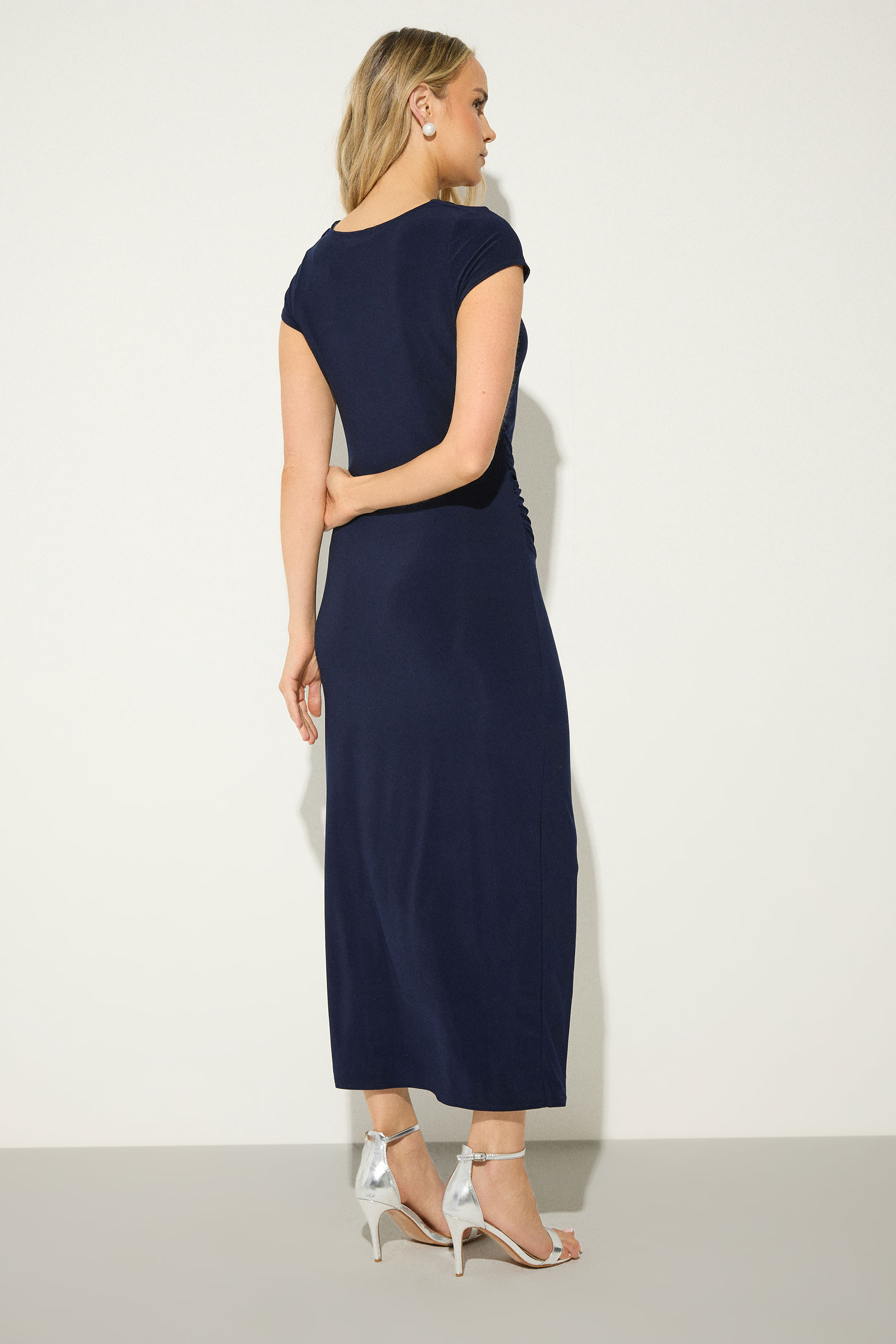 LTS Tall Women's Navy Blue Cowl Neck Maxi Dress | Long Tall Sally 2
