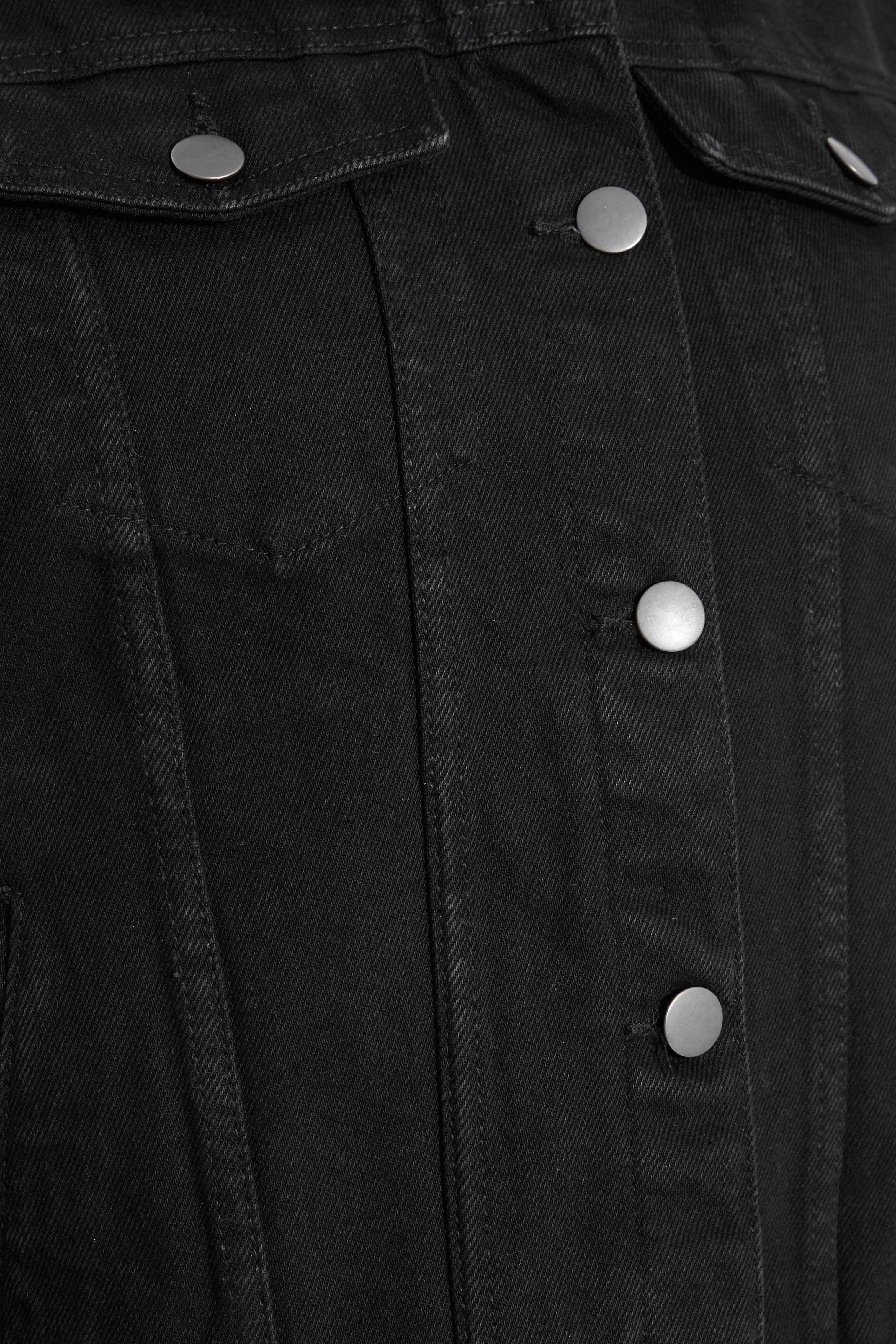 PixieGirl Petite Women's Black Cotton Denim Jacket | PixieGirl 6
