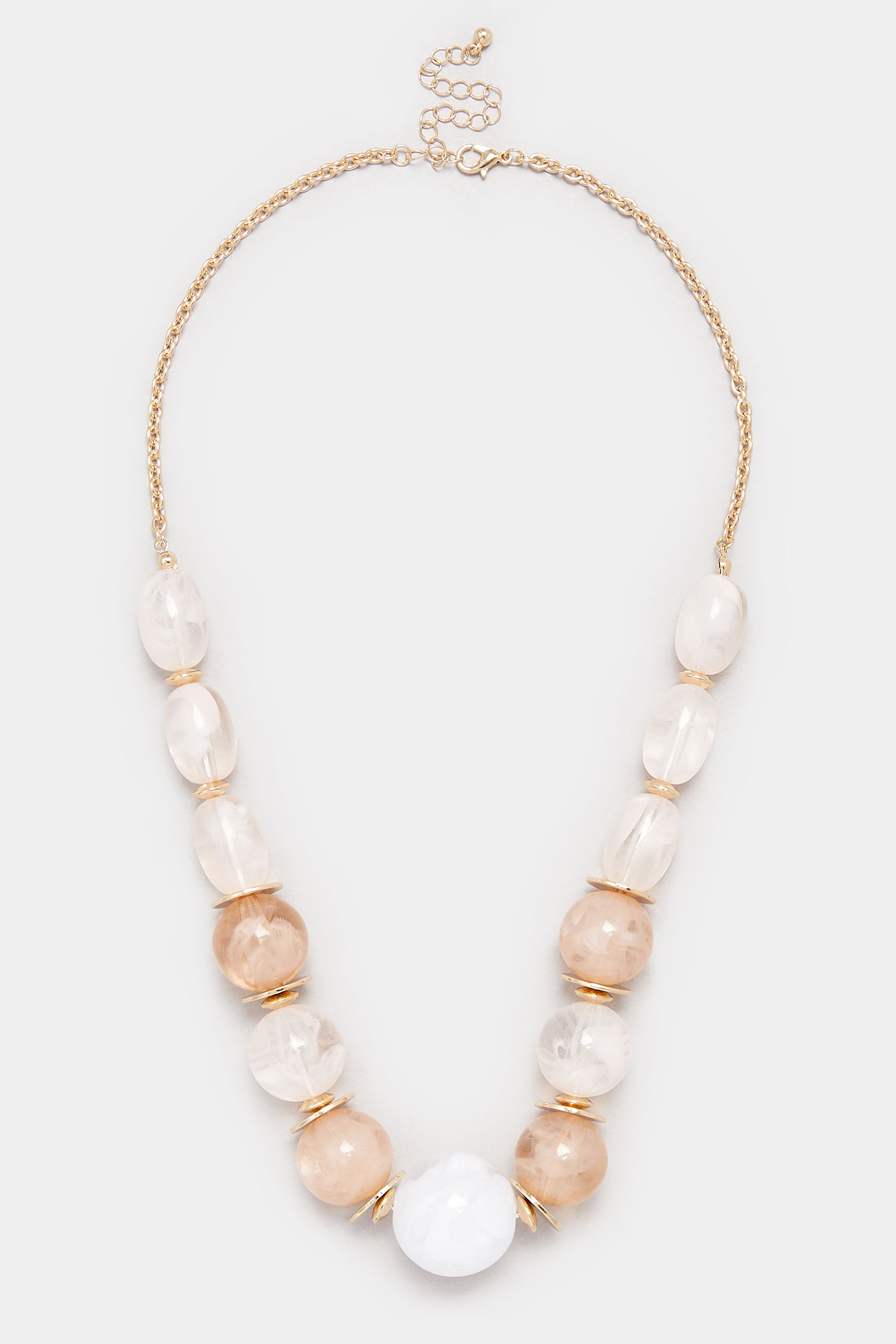 Gold Tone Beaded Statement Necklace | Yours Clothing 3