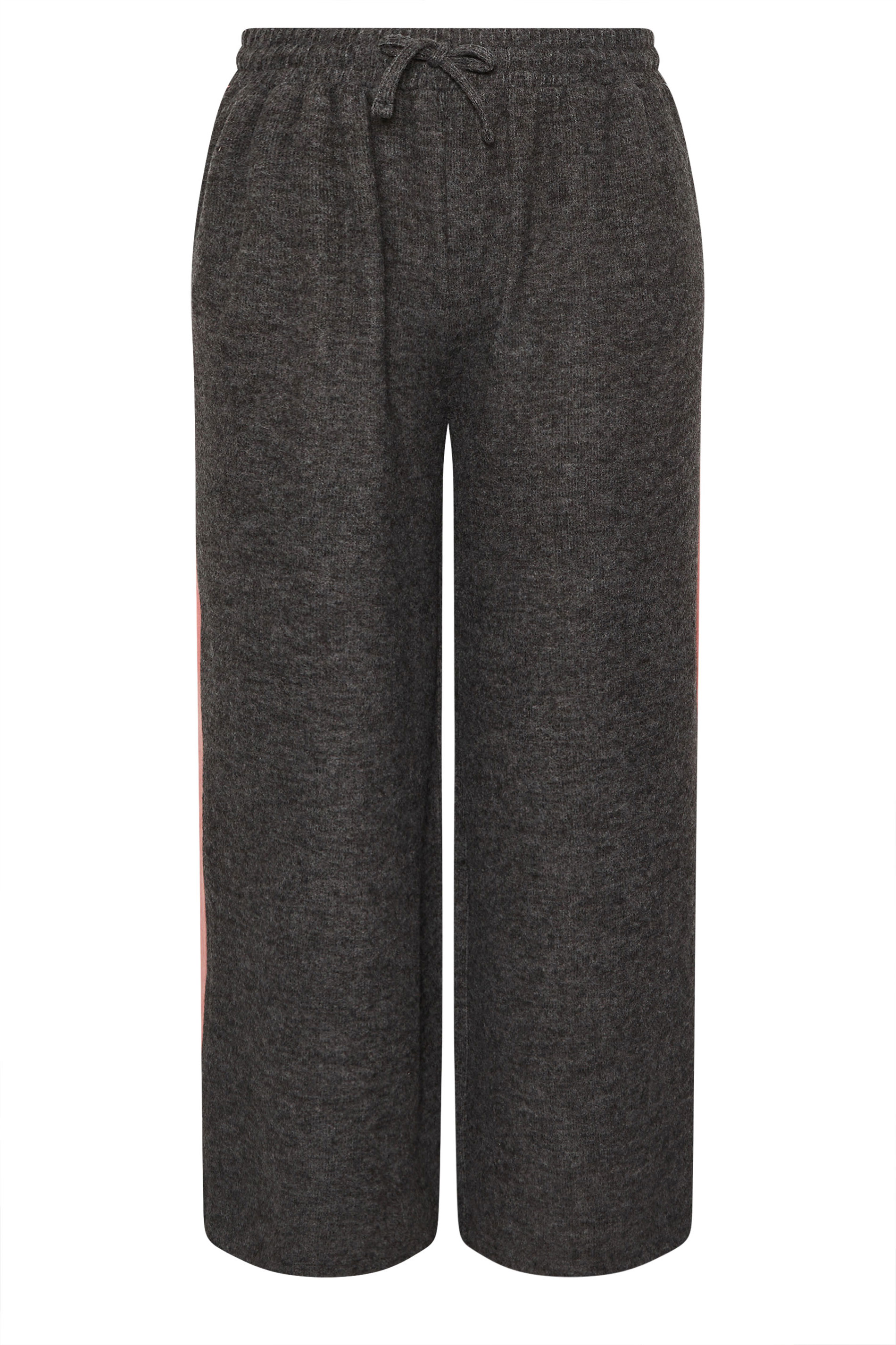 YOURS Plus Size Grey Side Stripe Trousers | Yours Clothing 6