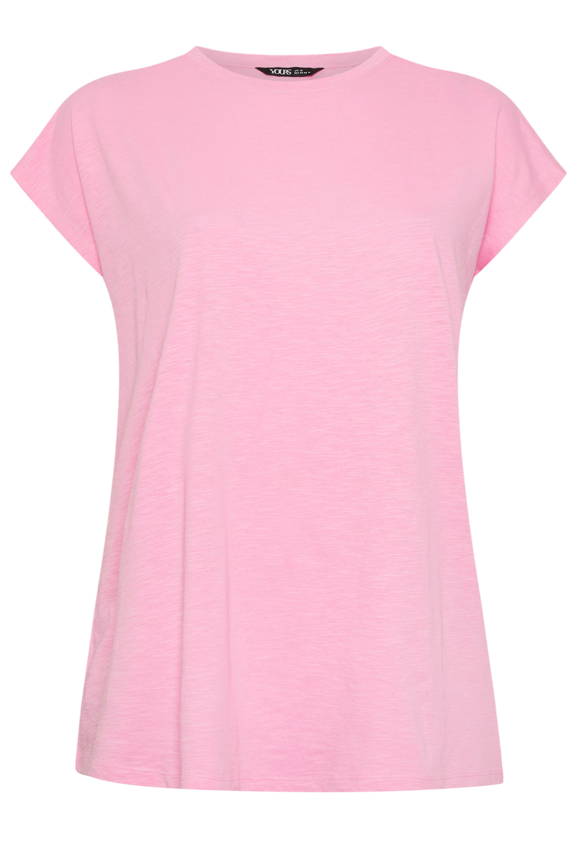YOURS 3 PACK Plus Size Pink & White Grown-On Sleeves T-Shirts | Yours Clothing 12