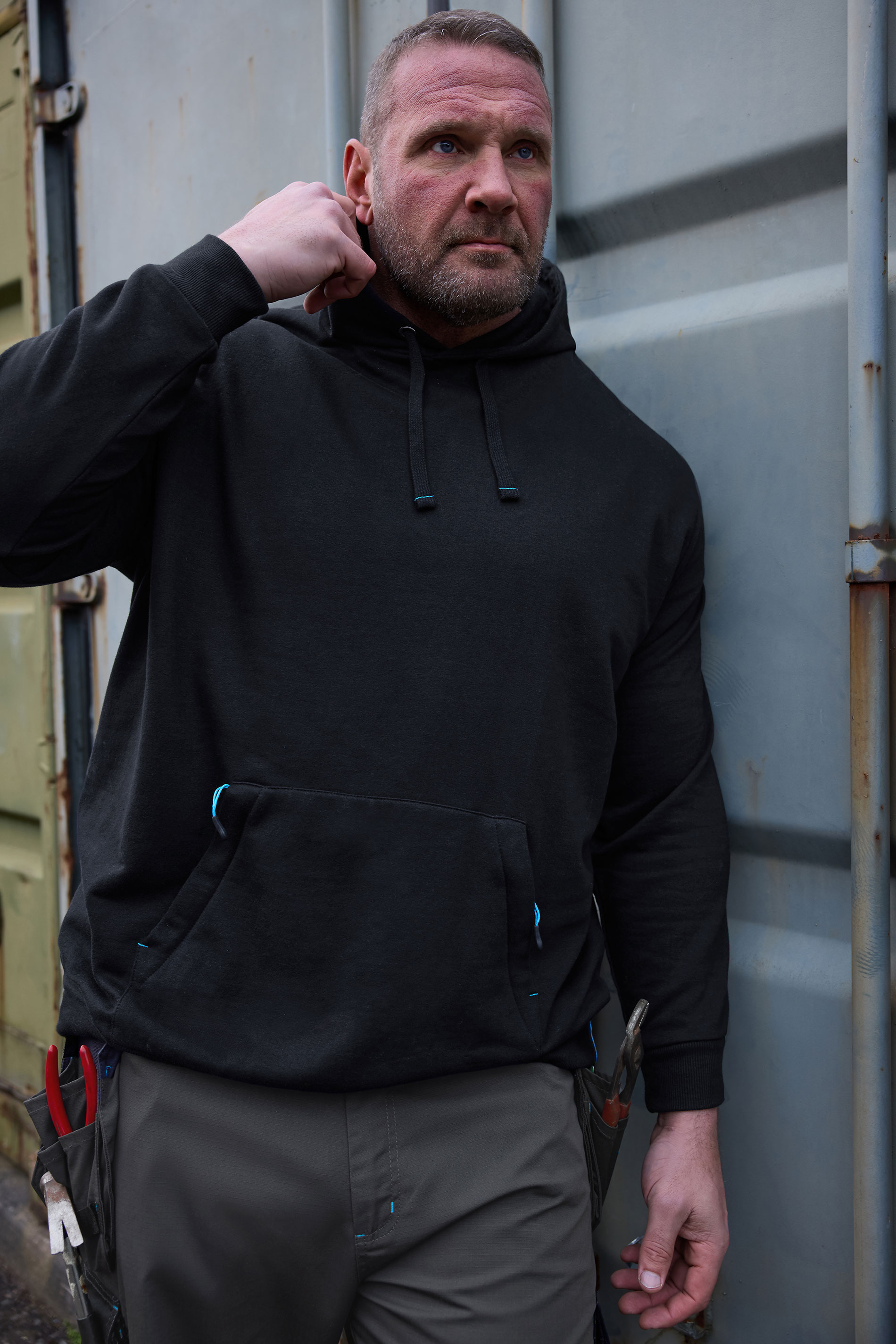BadRhino Big & Tall Black WorkWear Hoodie | BadRhino 3
