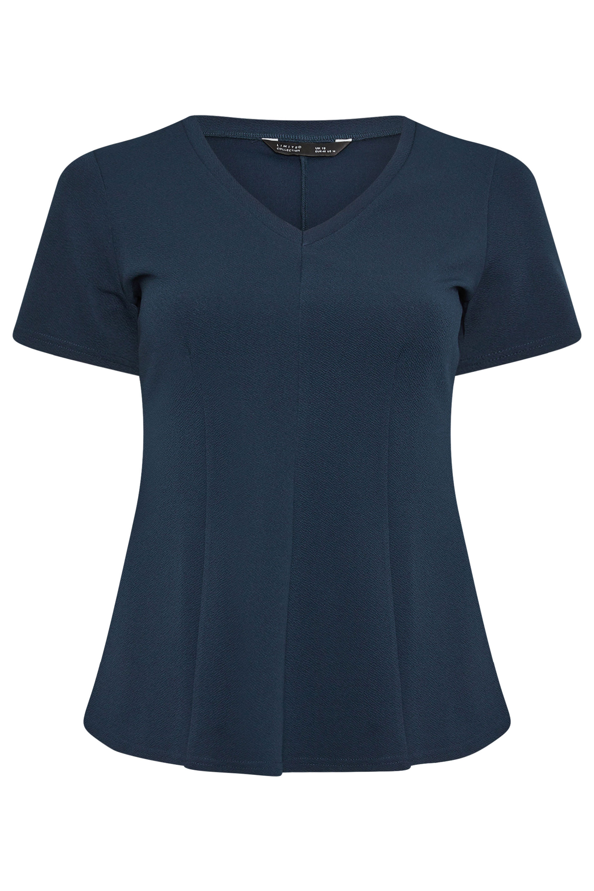 LIMITED COLLECTION Plus Size Navy Blue Corset Top | Yours Clothing 5