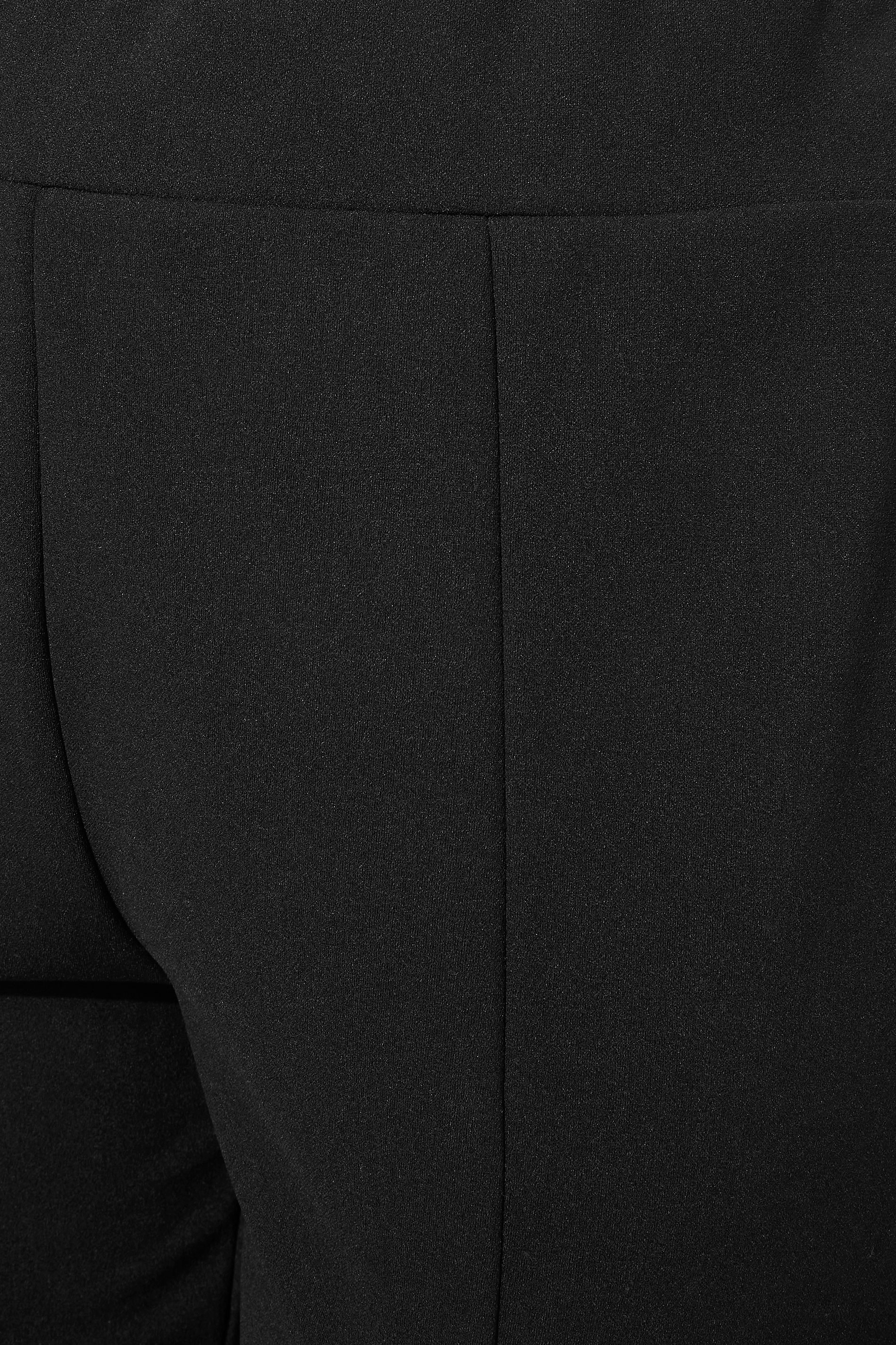 Plus Size Black Tapered Trousers | Yours Clothing 5