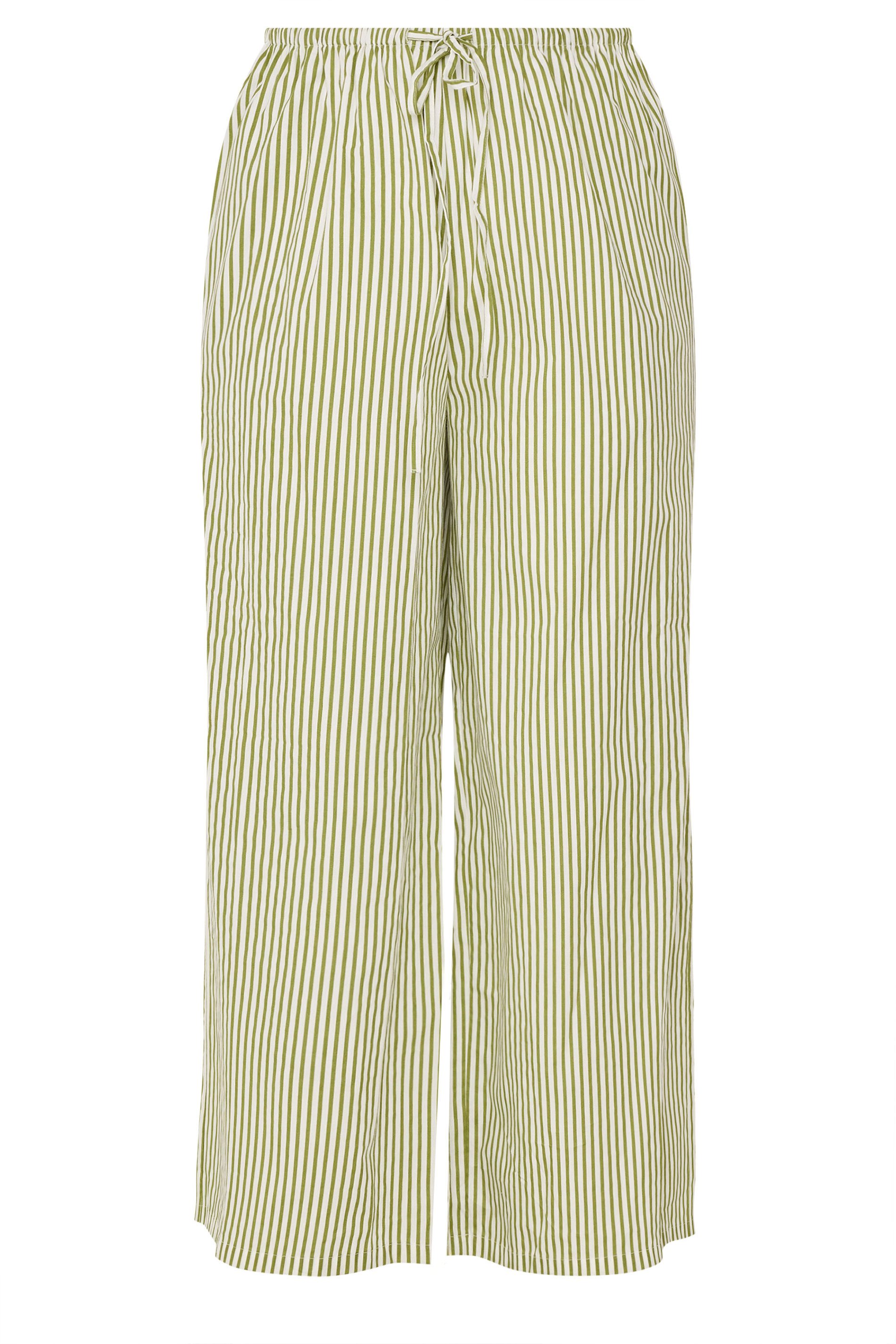 LIMITED COLLECTION Plus Size Green Stripe Trousers | Yours Clothing 5