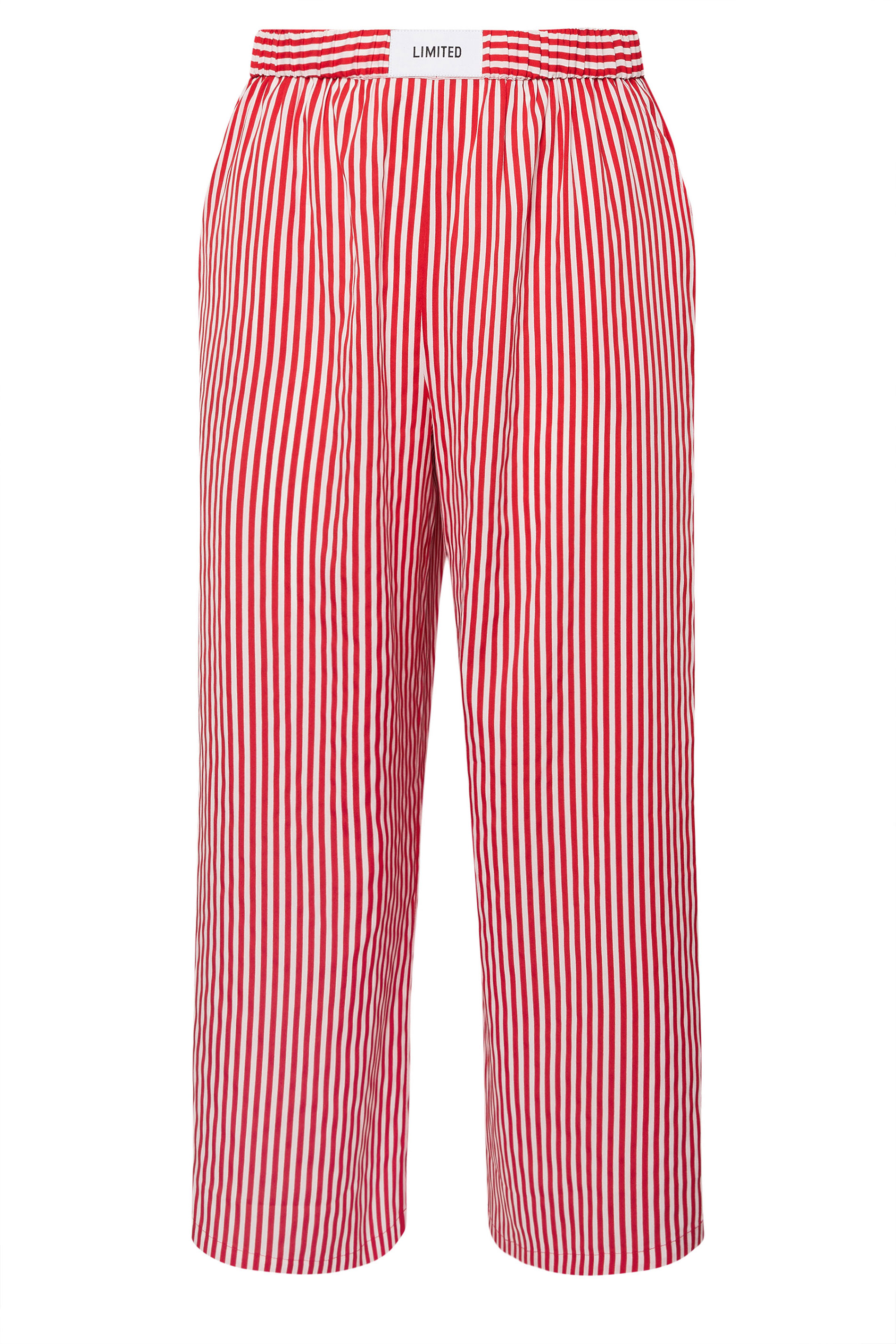 LIMITED COLLECTION Plus Size Red Stripe Boxer Waist Trousers | Yours Clothing 6