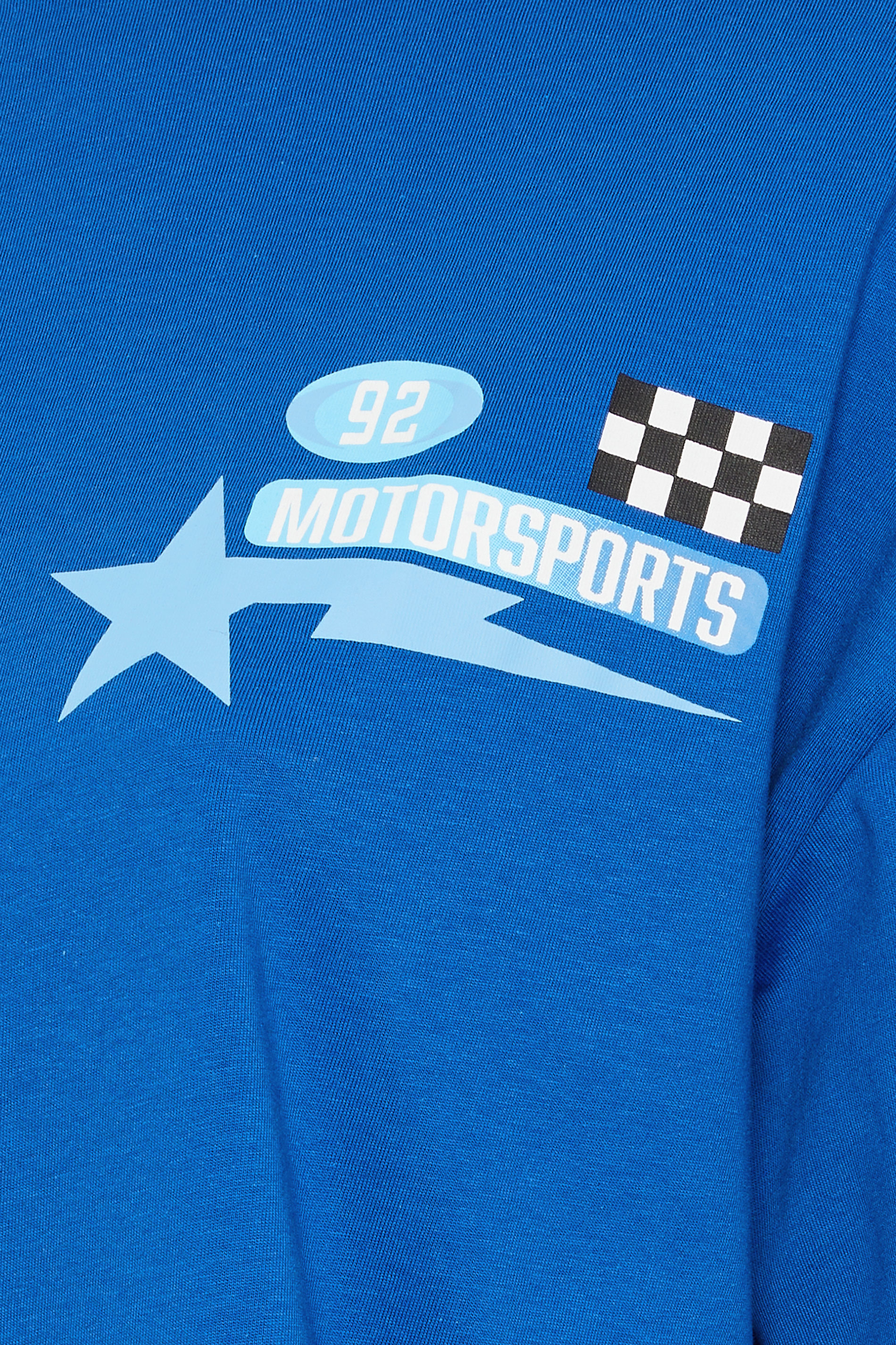 LIMITED COLLECTION Plus Size Blue 'Speedway' Graphic Motorsport 2-In-1 T-Shirt | Yours Clothing 8