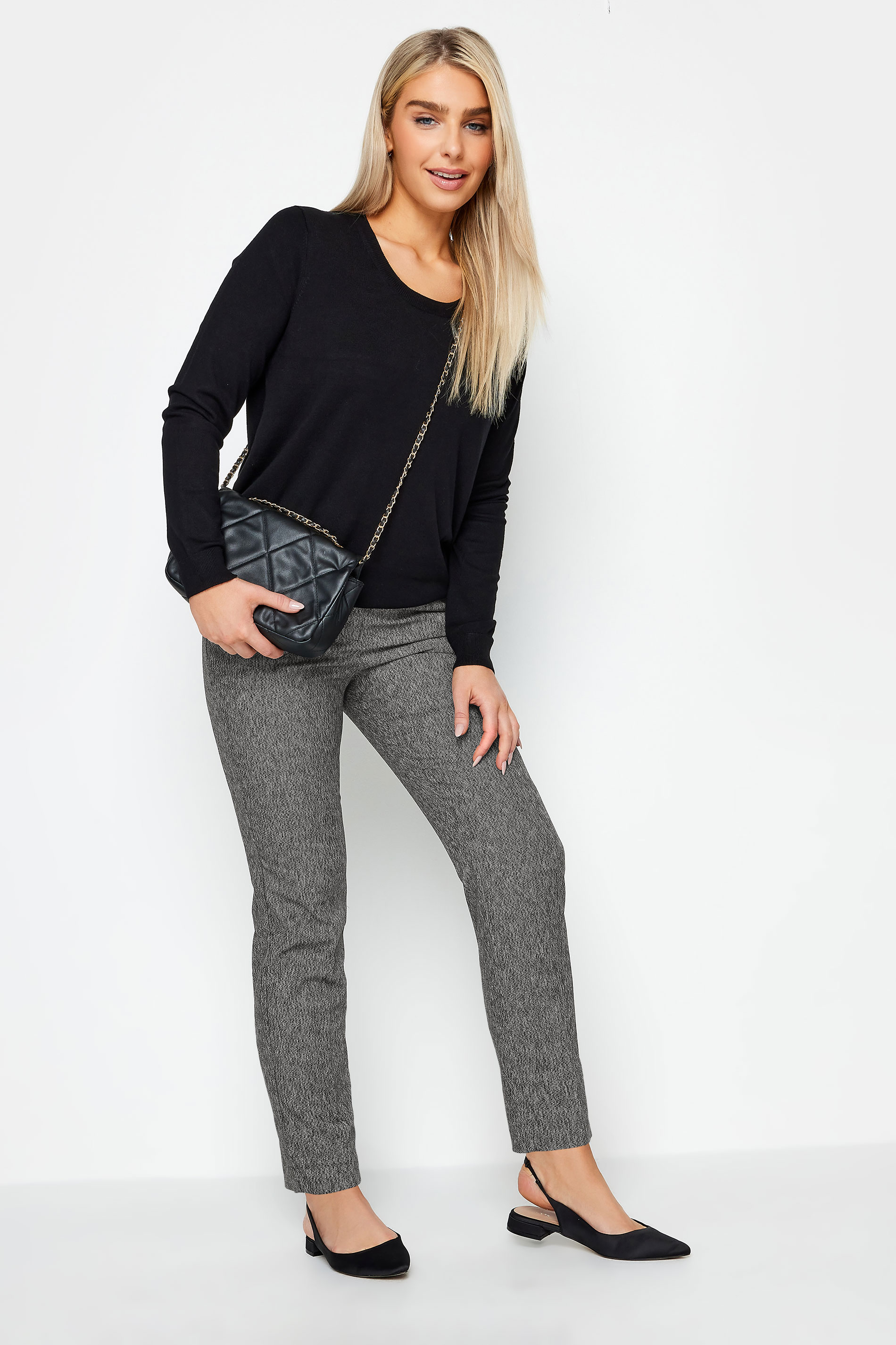 High Waist Tapered Tailored Suit Trousers | boohoo