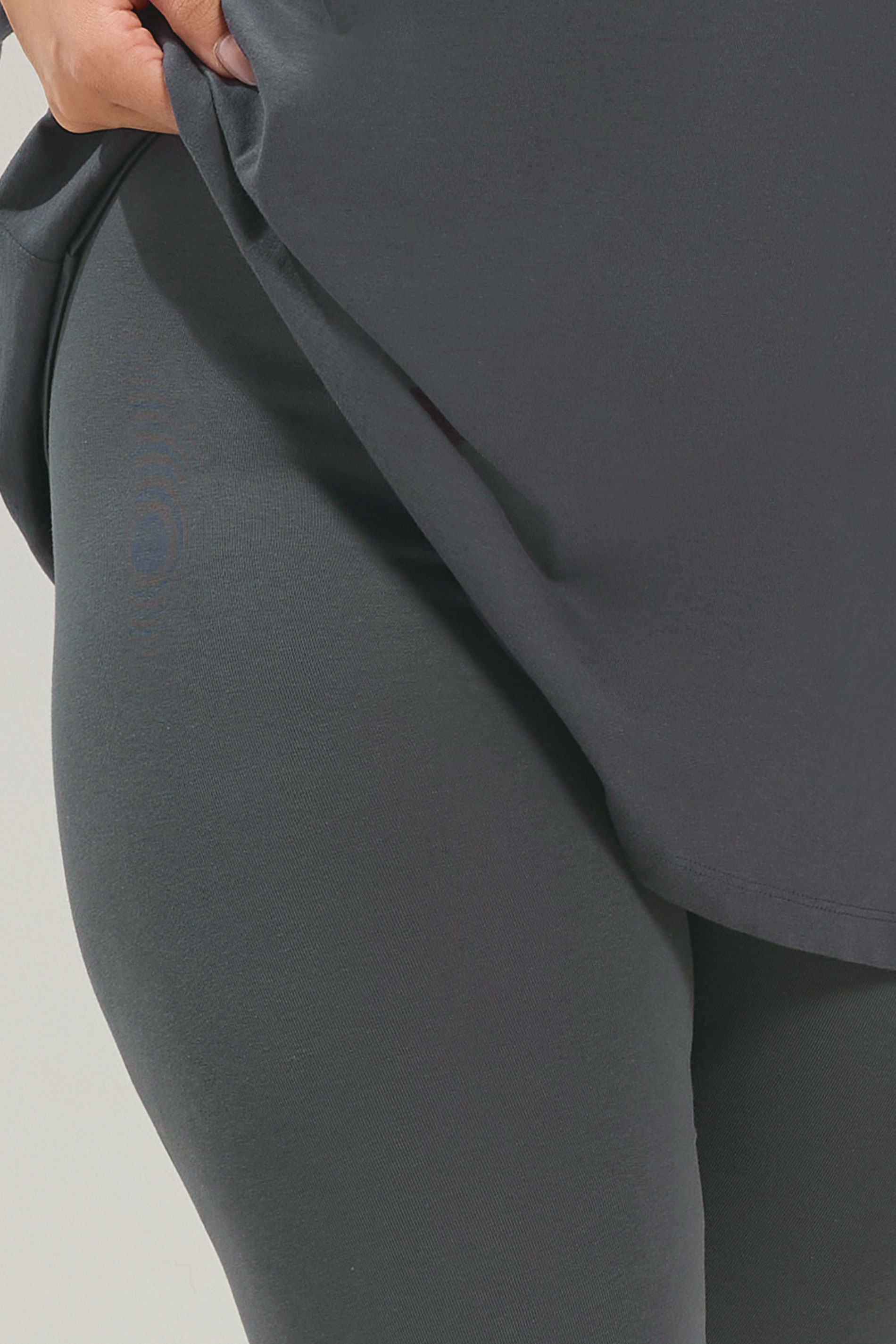 YOURS Plus Size Charcoal Grey Leggings | Yours Clothing 4
