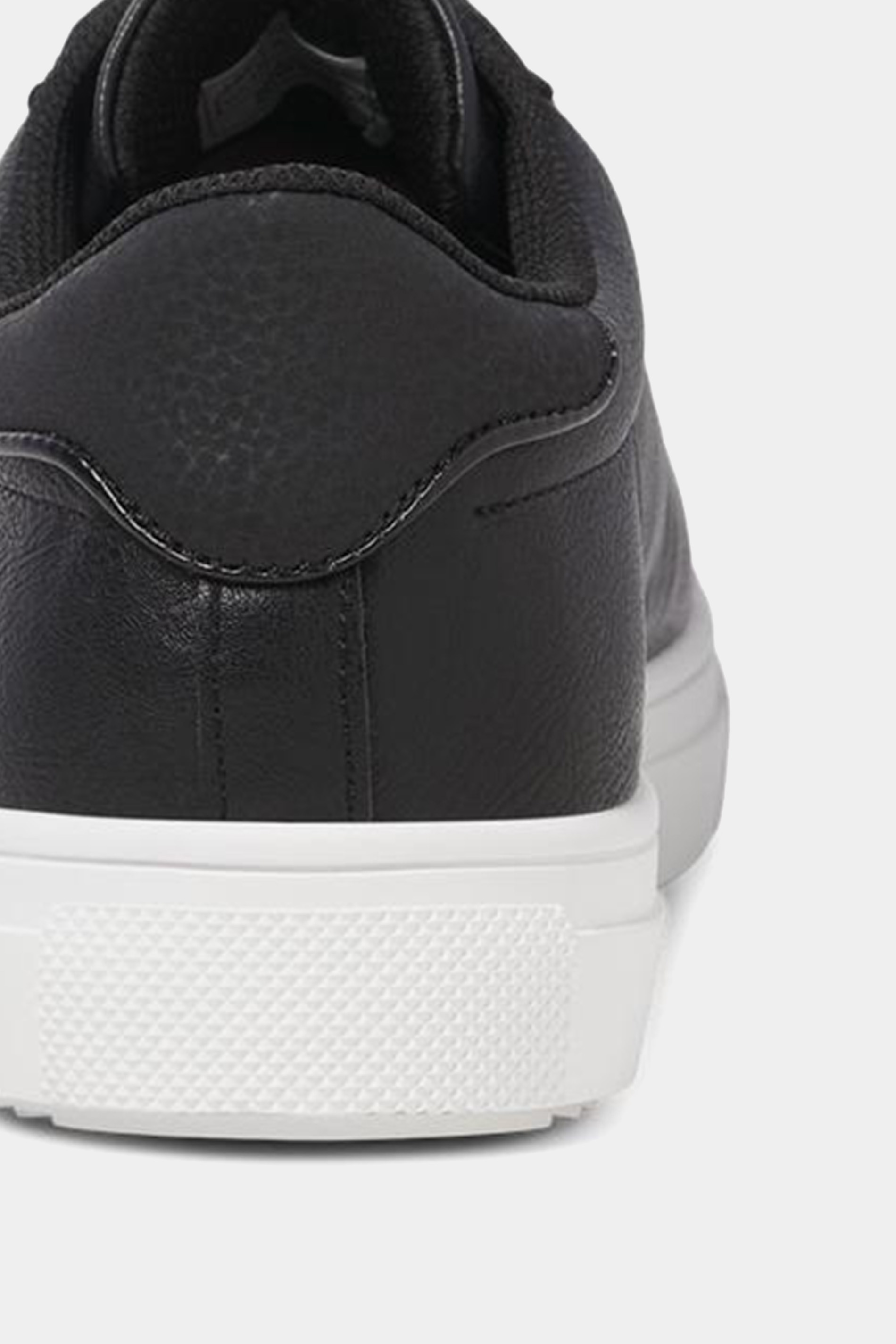 JACK & JONES Big & Tall Dark Grey PU Lace Up Trainers | BadRhino 4