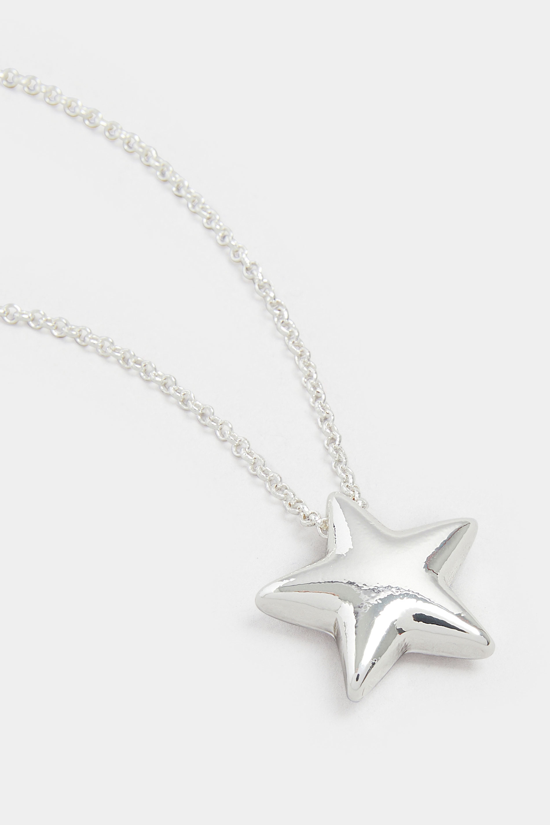 Silver Tone Star Necklace | Yours Clothing 2