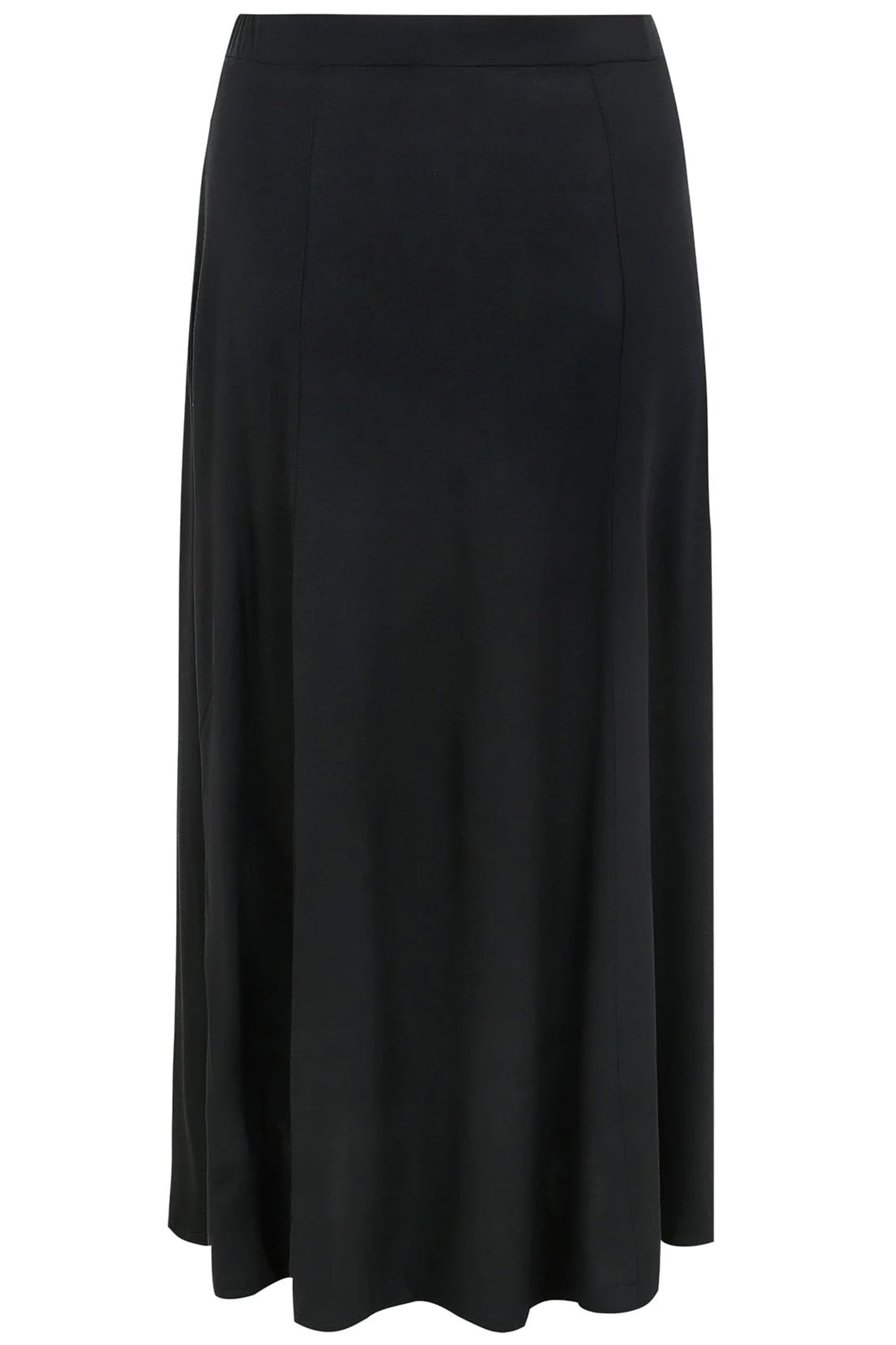 Black Maxi Jersey Strtech Skirt With Pockets, Plus size 16 to 36 7