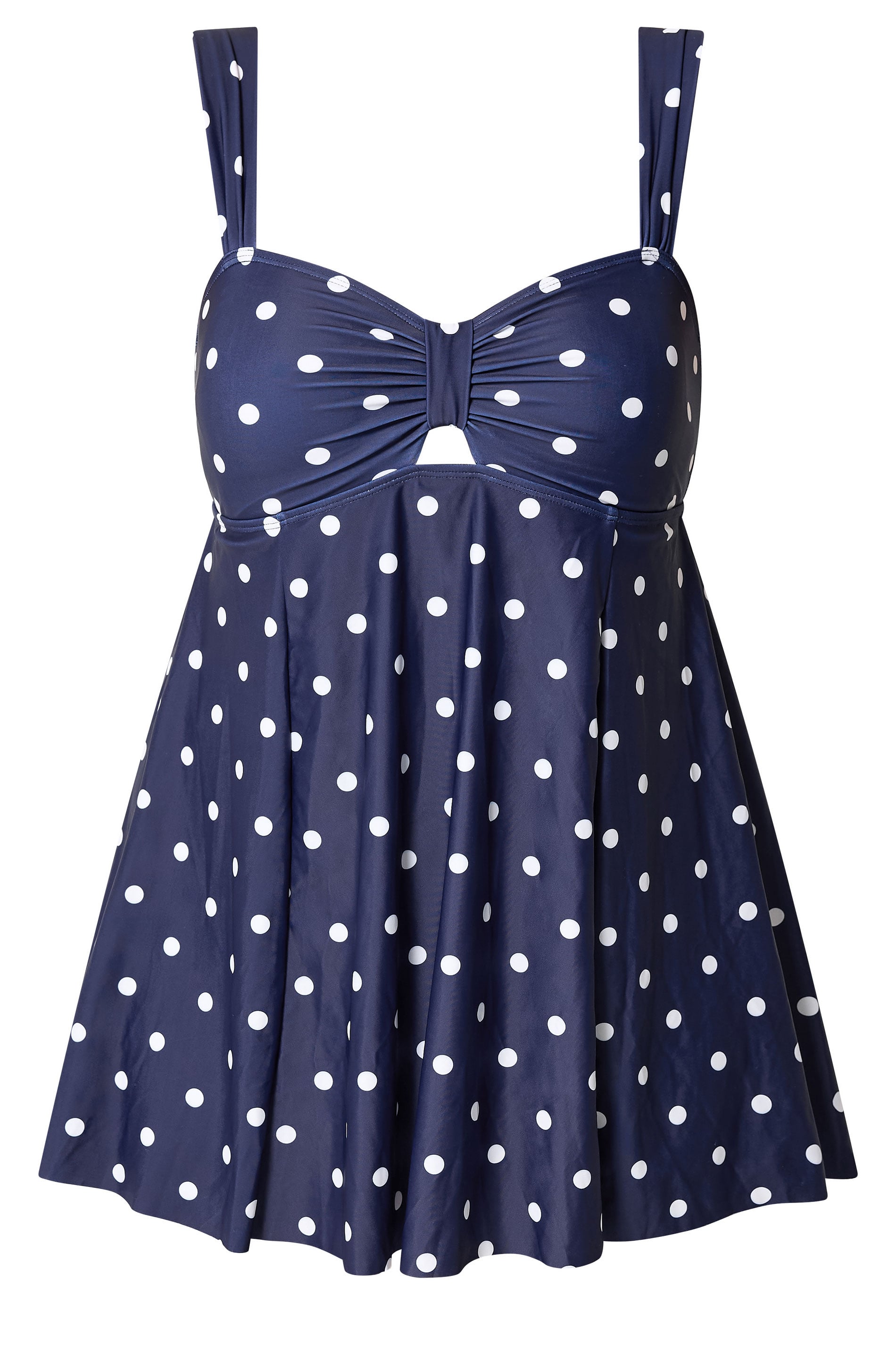 YOURS Plus Size Navy Blue Polka Dot Swimdress | Yours Clothing 5