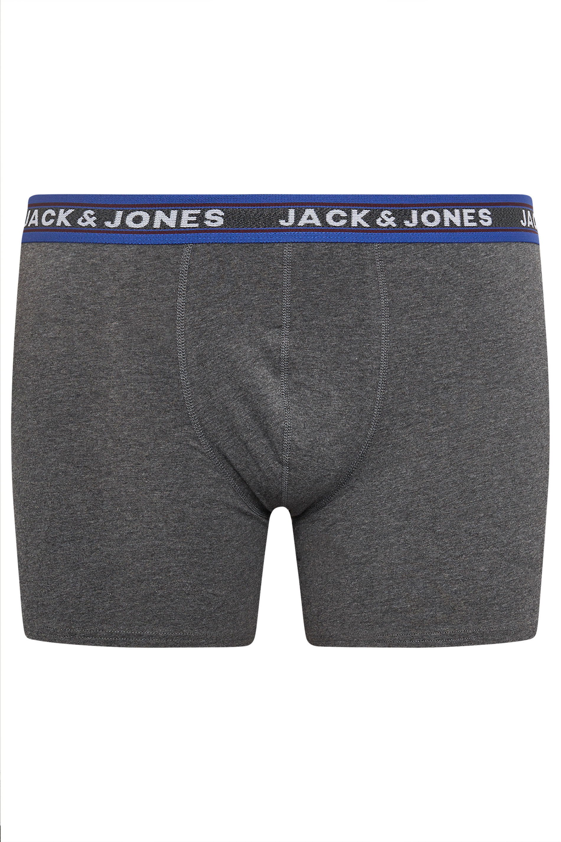 JACK & JONES Big & Tall Green & Grey 5 Pack Trunks | BadRhino 8