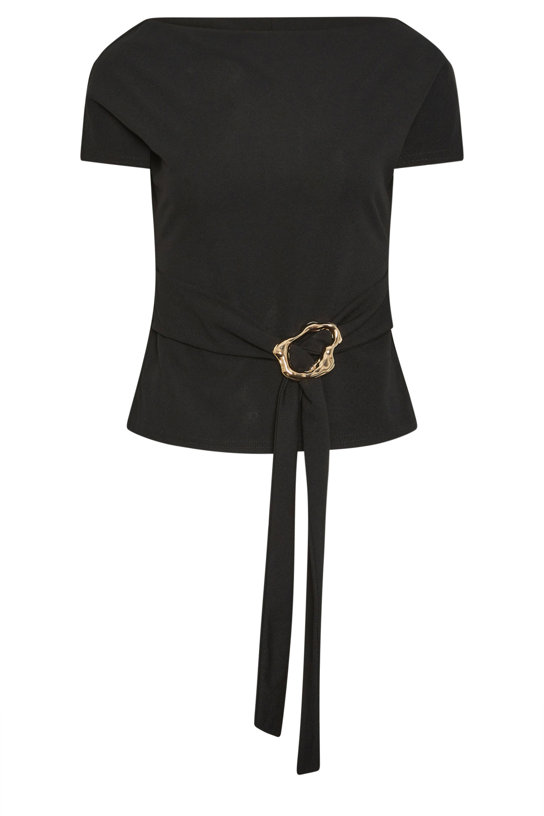 PixieGirl Petite Women's Black Buckle Top | PixieGirl 5