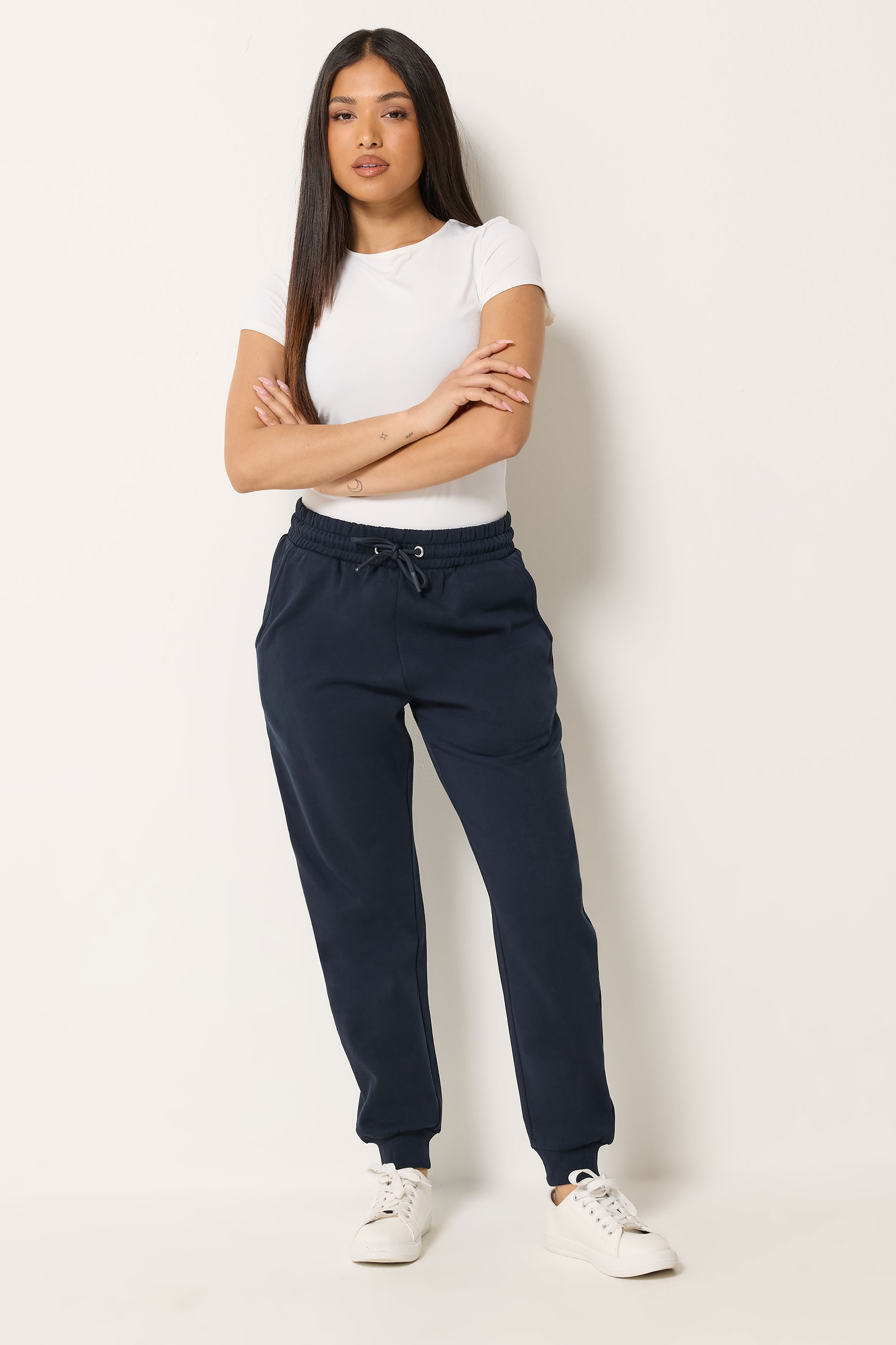 M&Co Petite 2 PACK Navy Blue Cuffed Joggers | M&Co 2