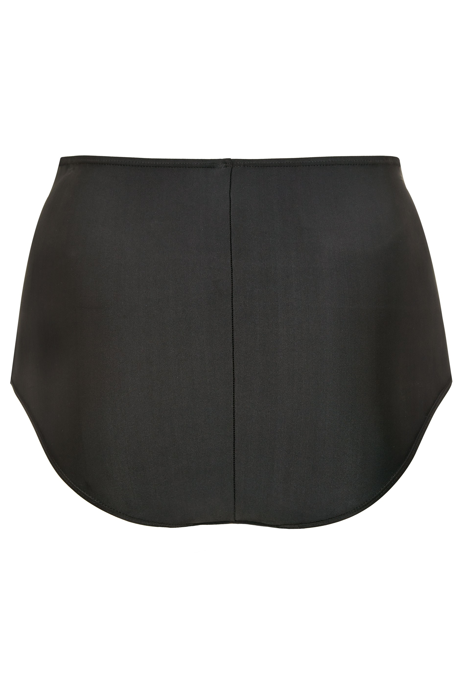 Plus Size Black Super High Waisted Tummy Control Bikini Briefs | Yours Clothing 8