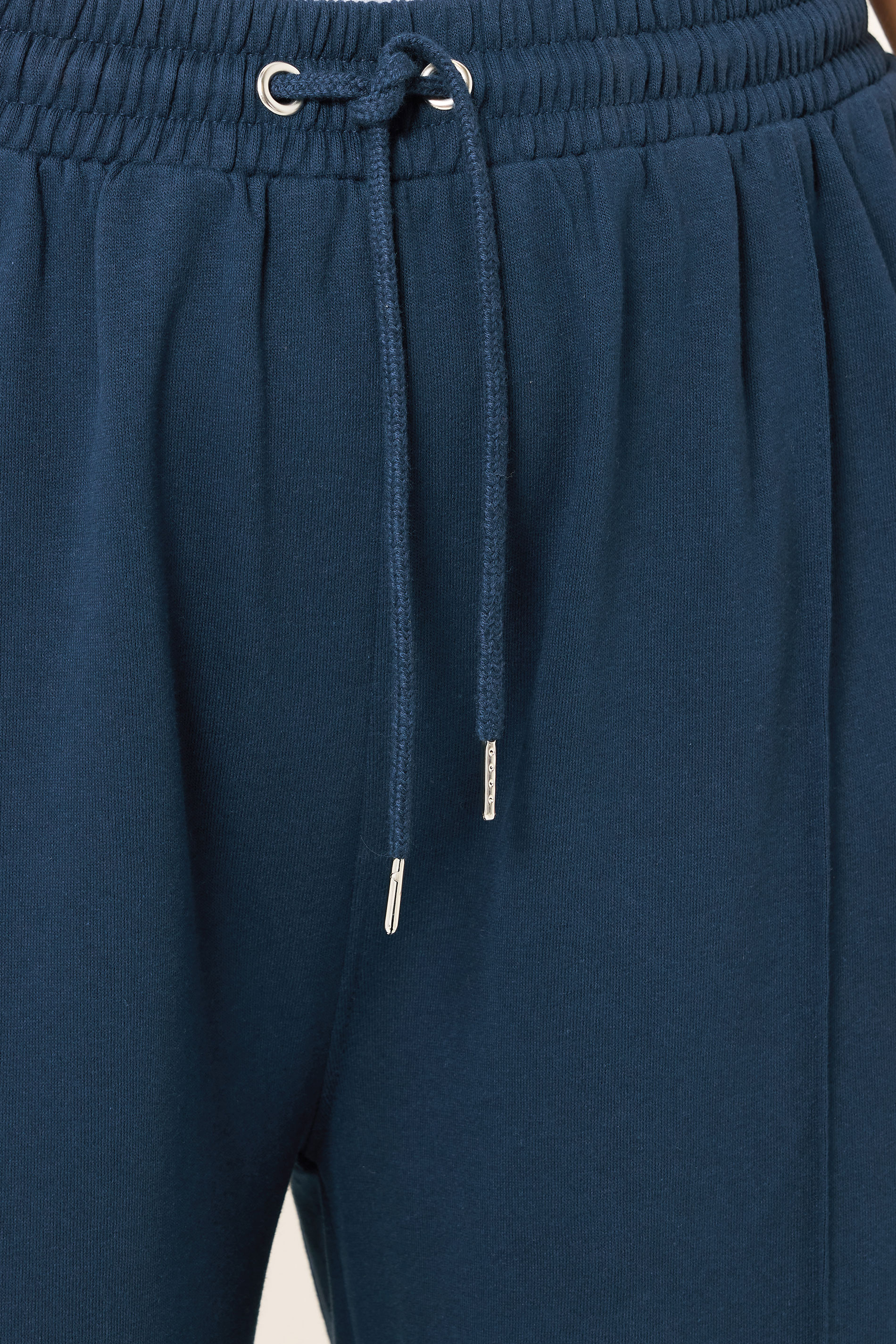 YOURS Plus Size Navy Blue Wide Leg Joggers | Yours Clothing 4