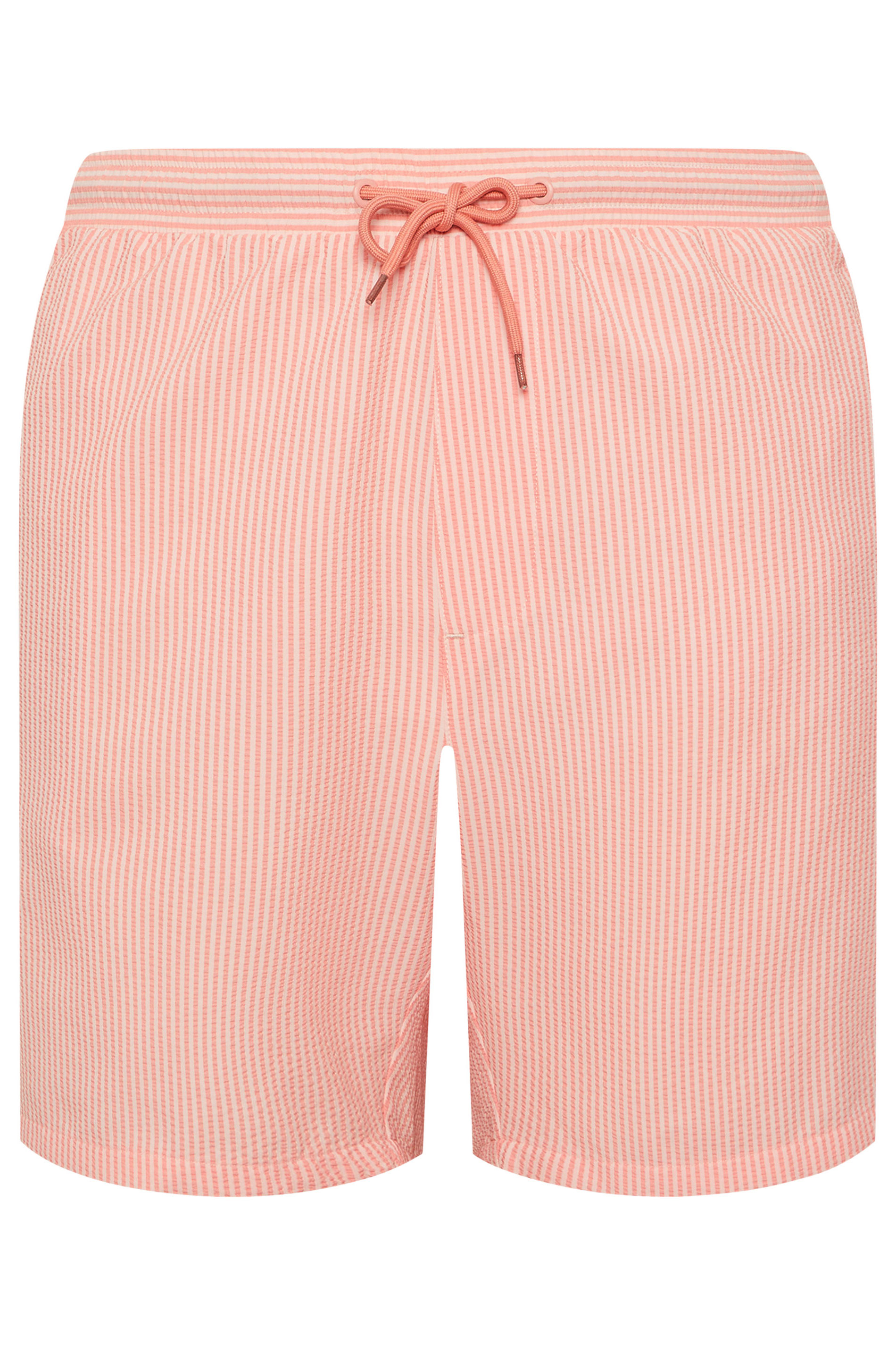 BadRhino Big & Tall Pink Stripe Seersucker Swim Shorts | BadRhino 6