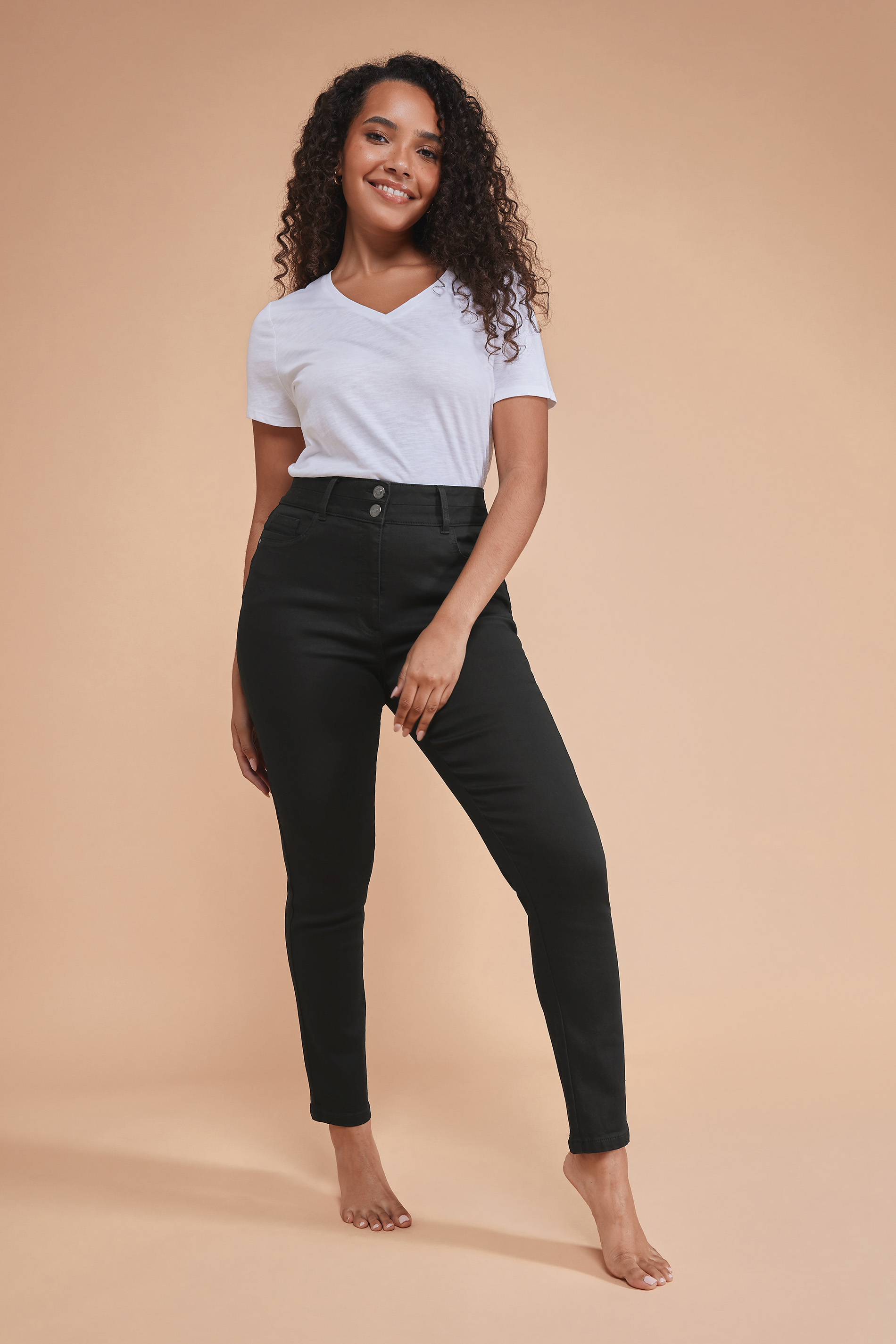 M&Co Black Lift & Shape Slim Leg Jeans | M&Co 1