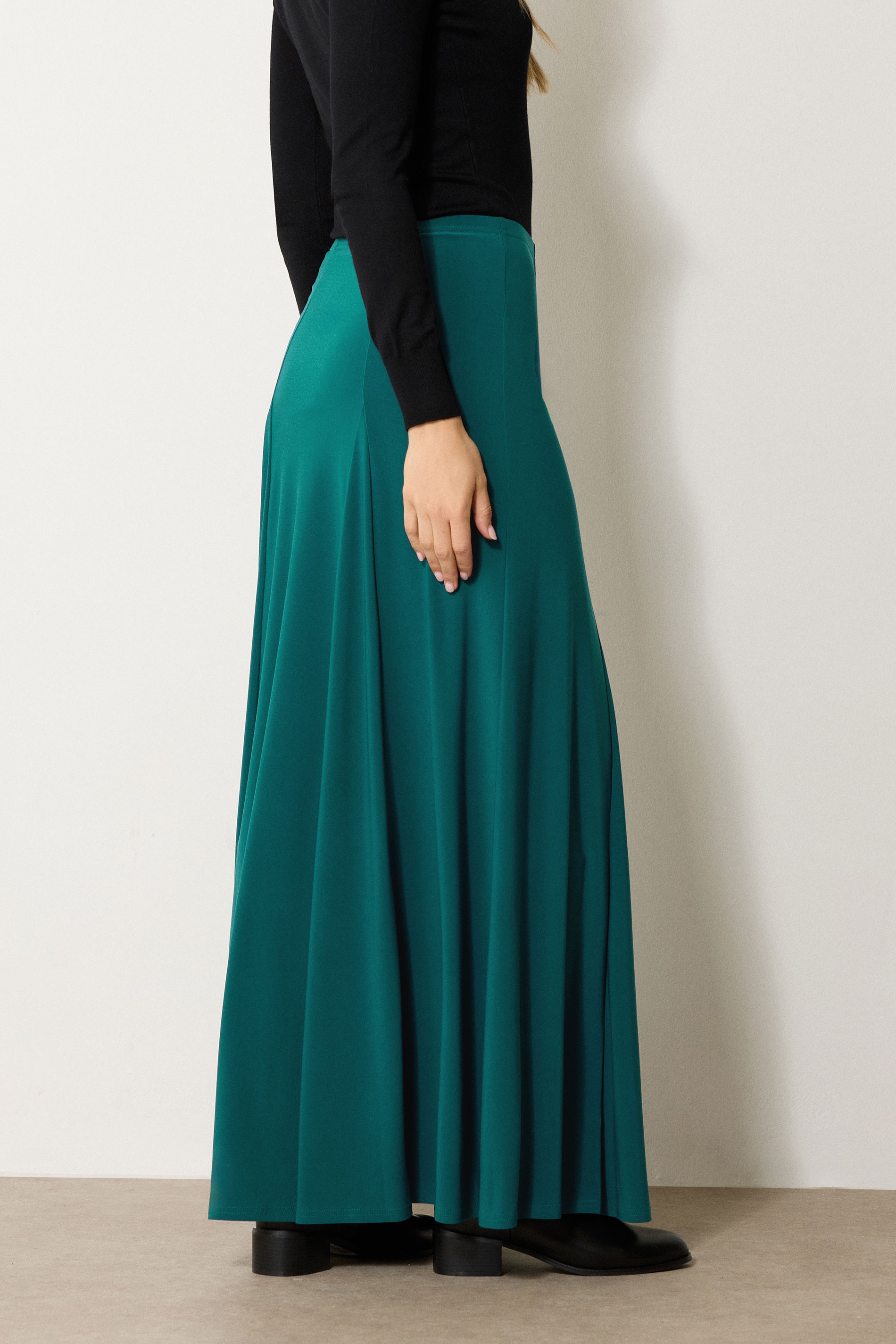 LTS Tall Women's Teal Green Godet Maxi Skirt | Long Tall Sally 2
