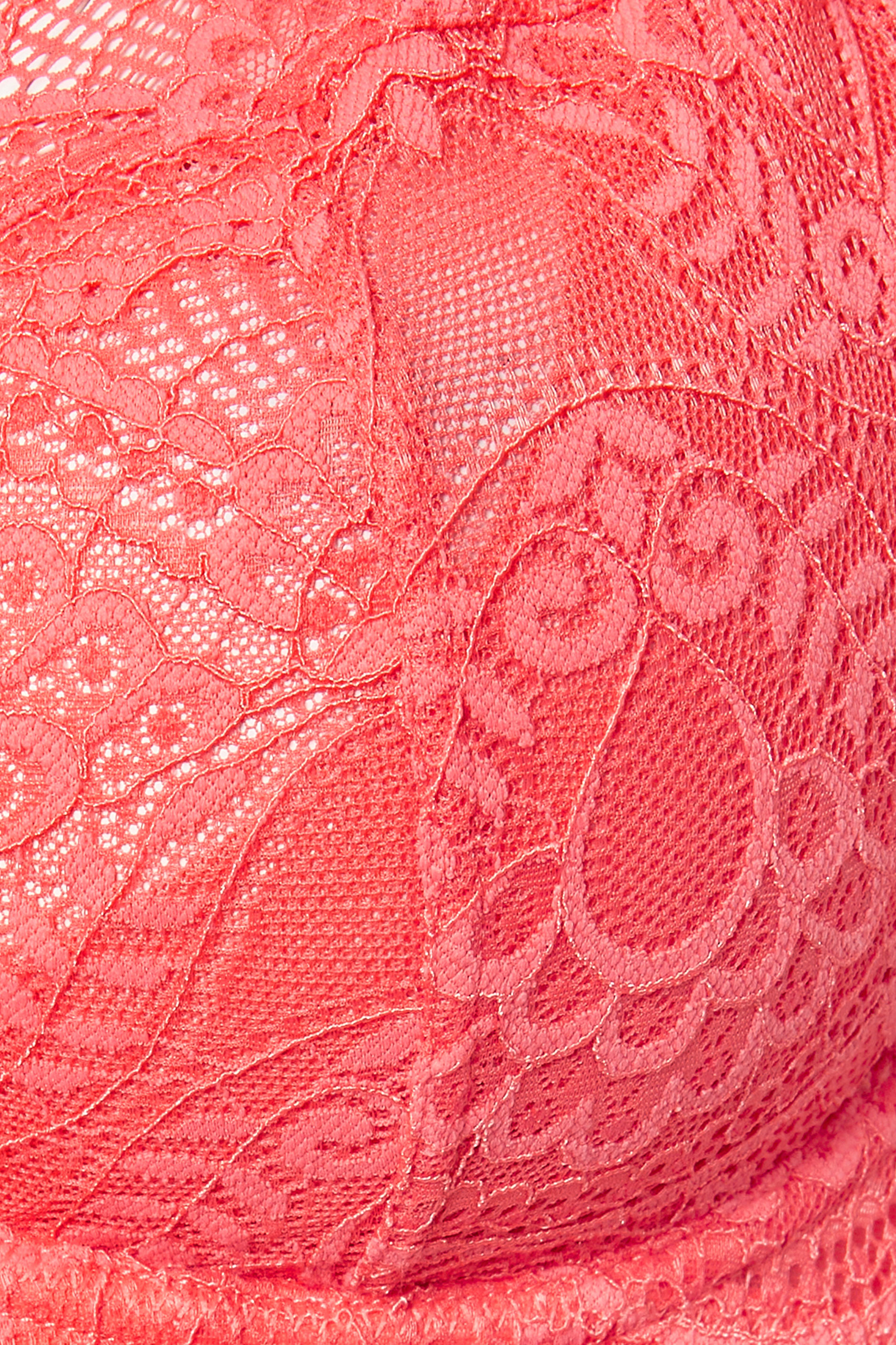 YOURSET 2 PACK Plus Size Black & Pink Lace Underwired Bras | Yours Clothing 11