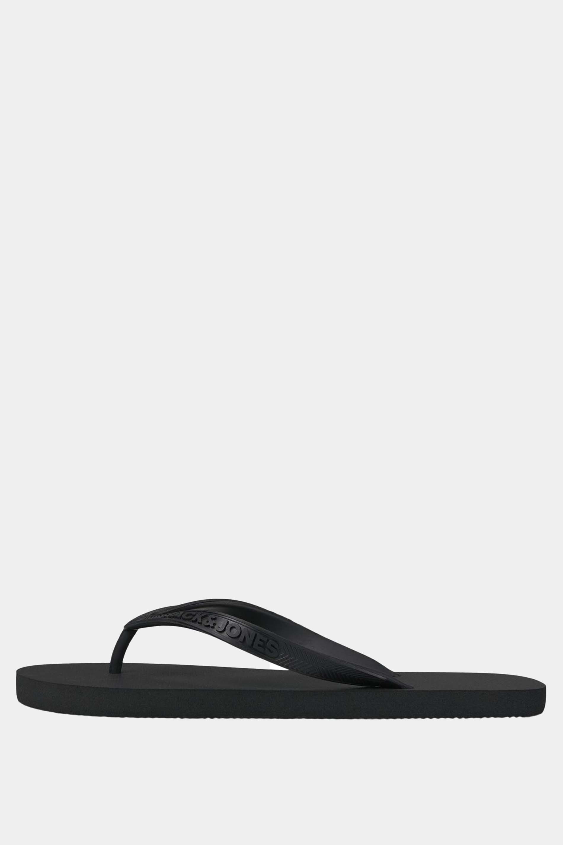JACK & JONES Black Basic Flip Flops | BadRhino 2