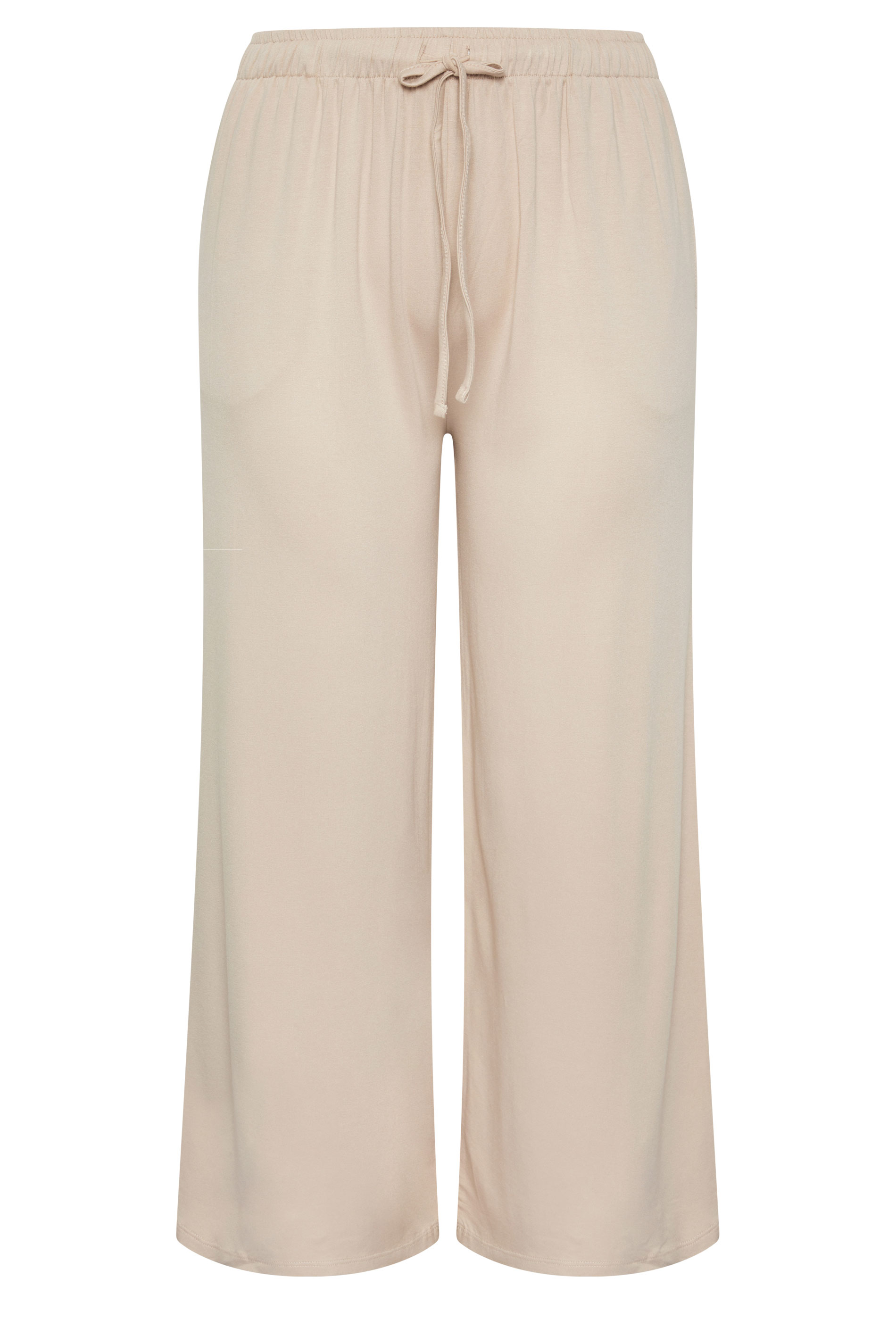 YOURS Plus Size Natural Brown Soft Touch Trousers | Yours Clothing 5