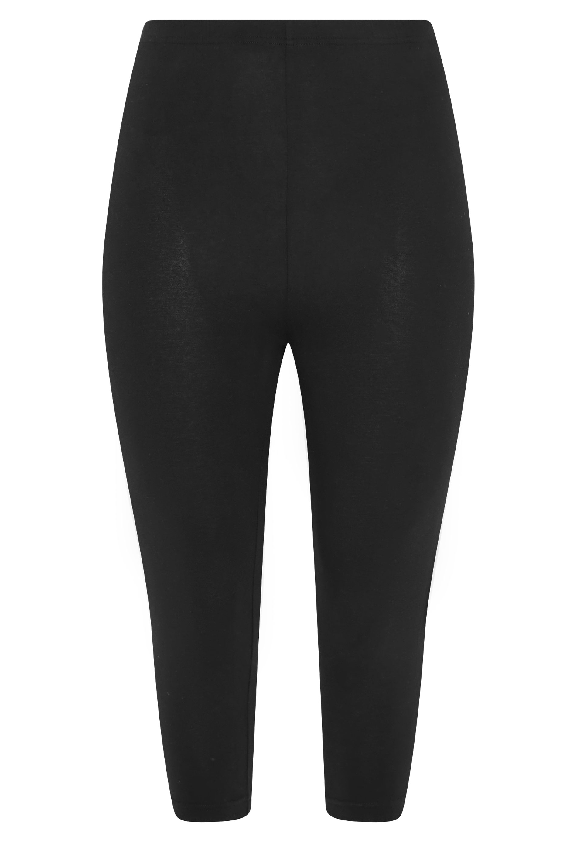 YOURS 2 PACK Plus Size Black Paisley Print Cropped Leggings | Yours Clothing 10