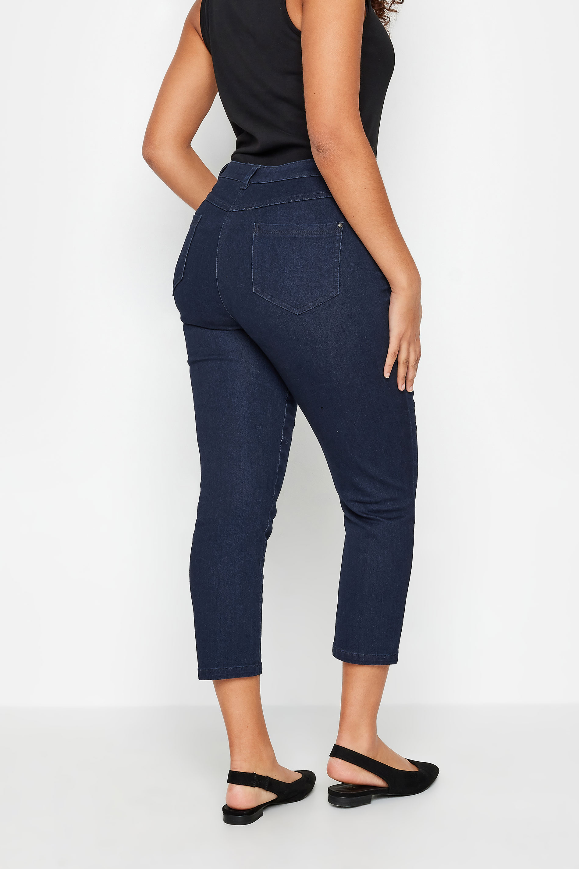 M&Co Indigo Blue Cropped Jeans | M&Co 3