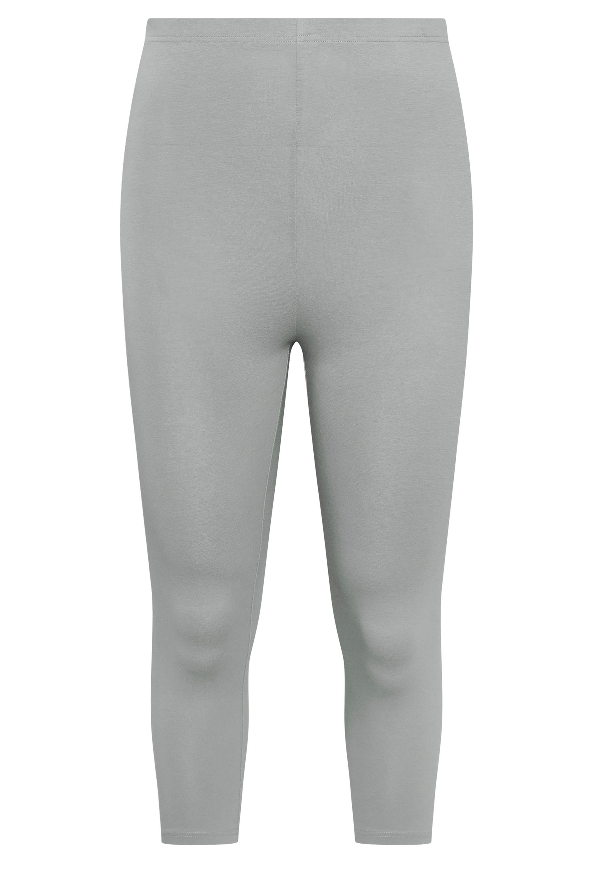 YOURSET 2 PACK Plus Size Grey Swirl Cropped Leggings | Yours Clothing 9