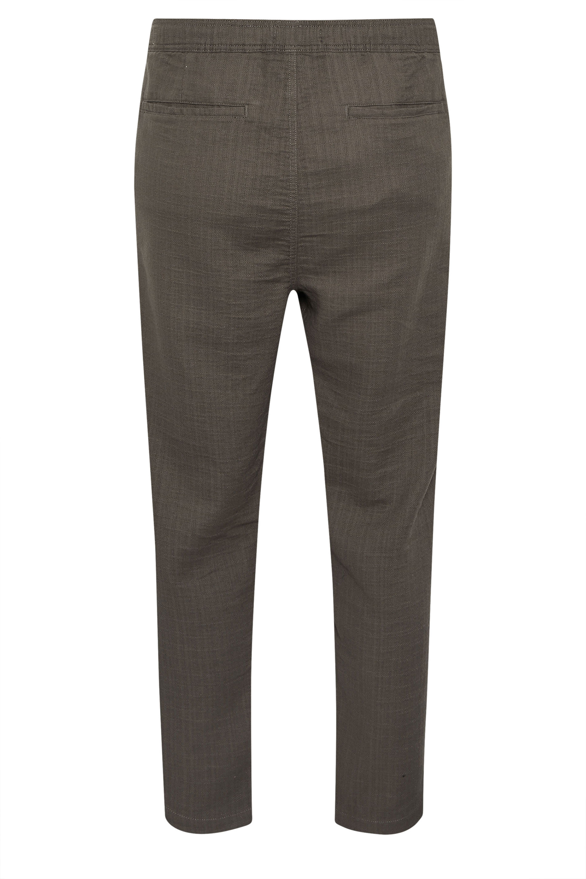 BadRhino Big & Tall Brown Textured Trousers | BadRhino 7