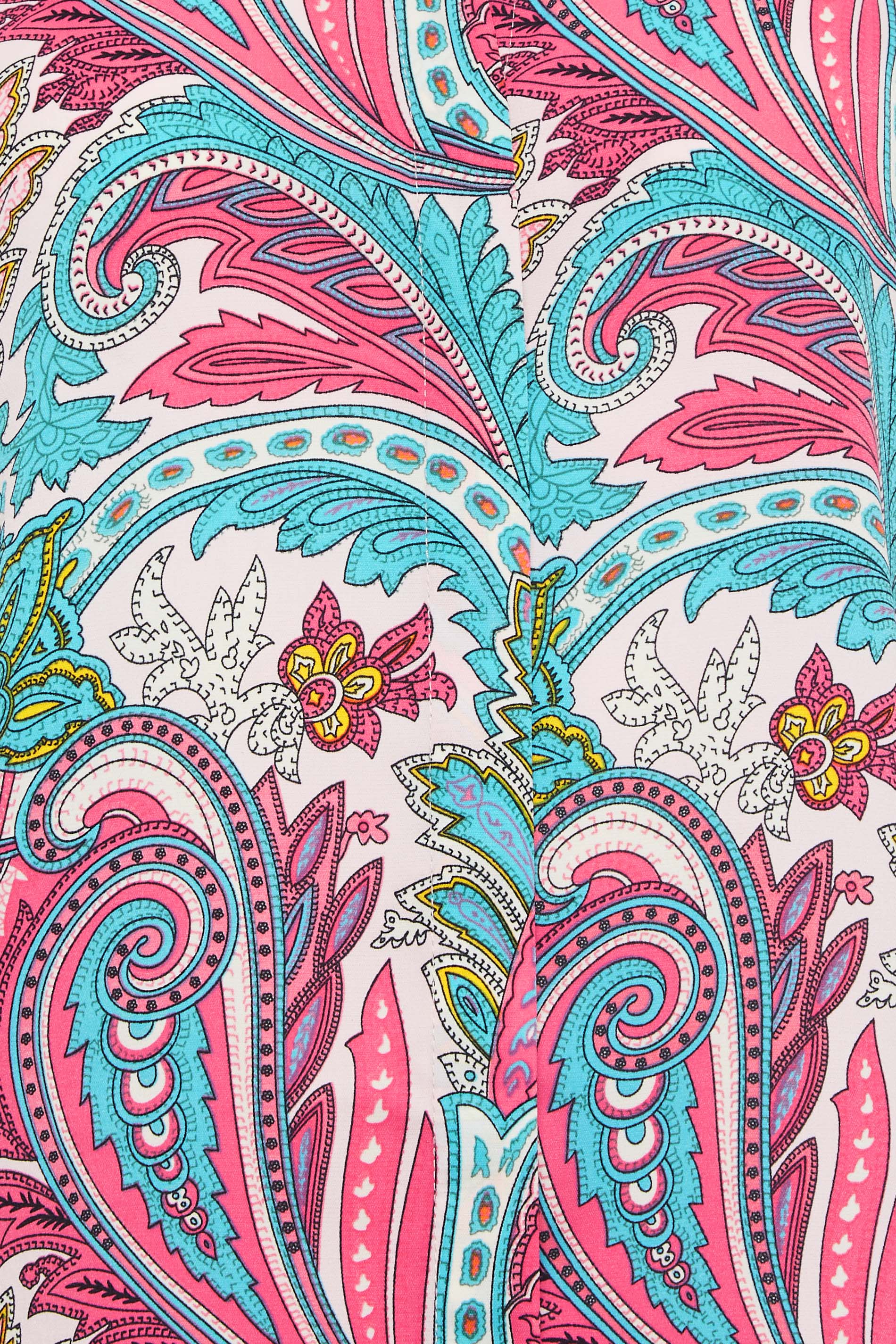 M&Co Pink Paisley Print Puff Sleeve Blouse | M&Co 5