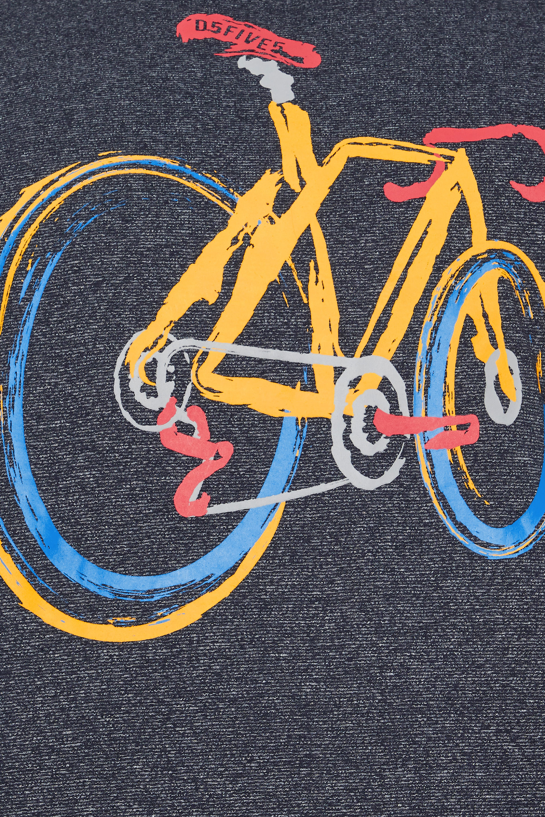 D555 Big & Tall Abstract Bicycle Graphic Print T-Shirt | BadRhino 1