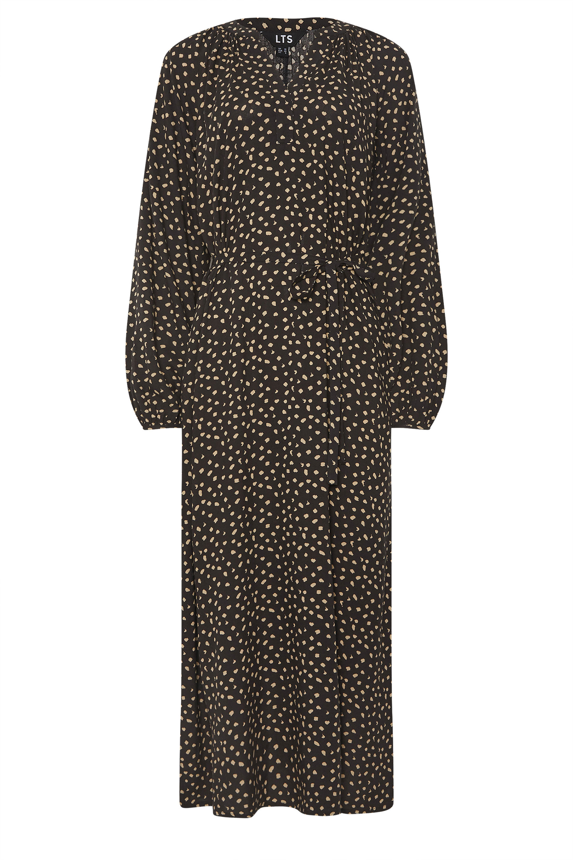LTS Tall Women's Black Spot Print Maxi Dress | Long Tall Sally 5