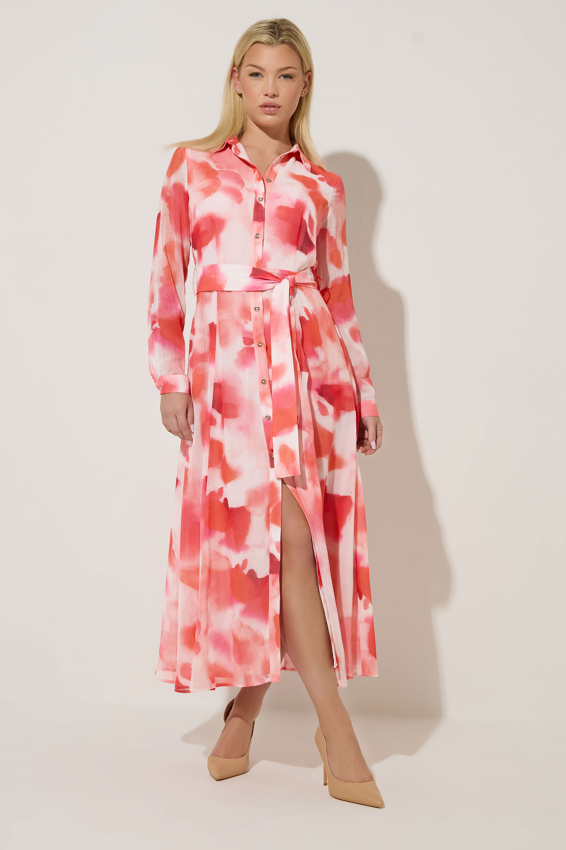 STAR Pink Printed Shirt Dress | StarByJM 3