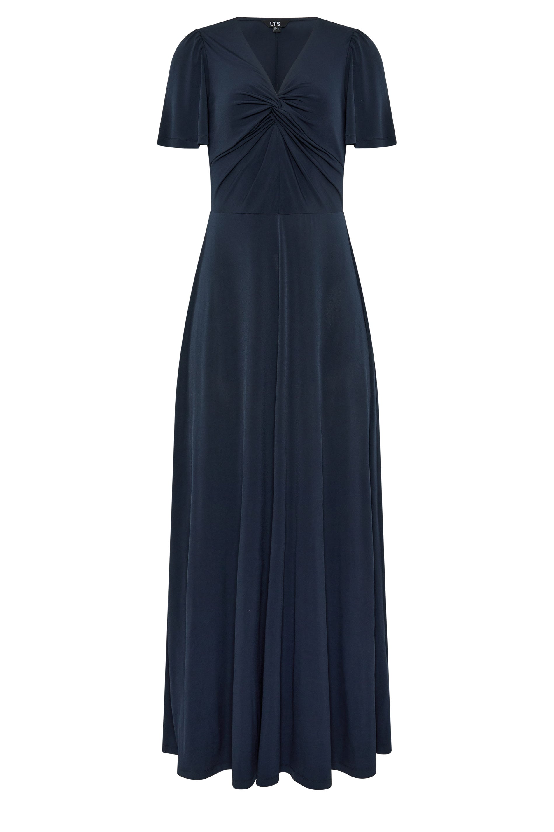 LTS Tall Women's Navy Blue Twist Front Maxi Dress | Long Tall Sally 5