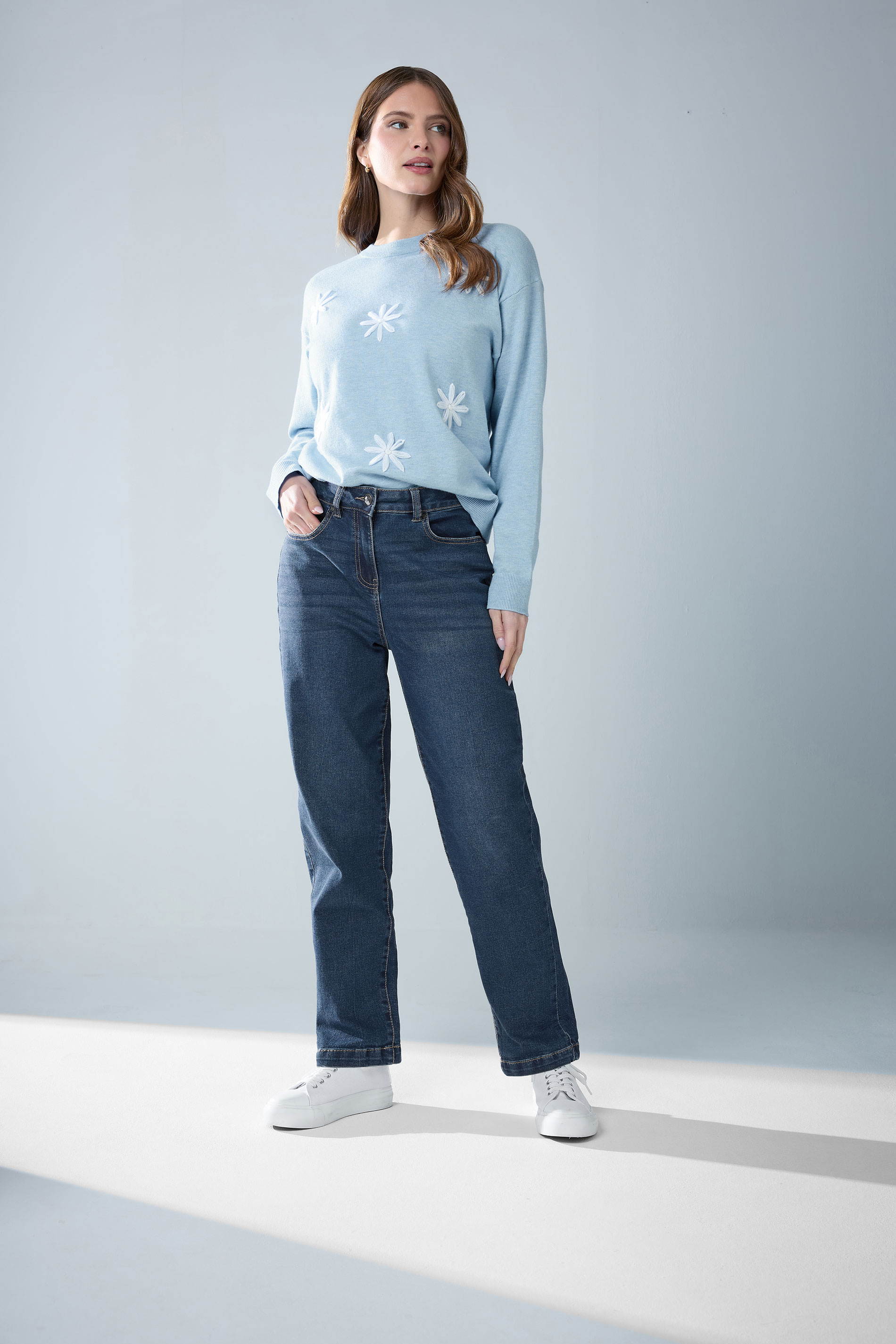 M&Co Indigo Blue Mom Jeans | M&Co 1