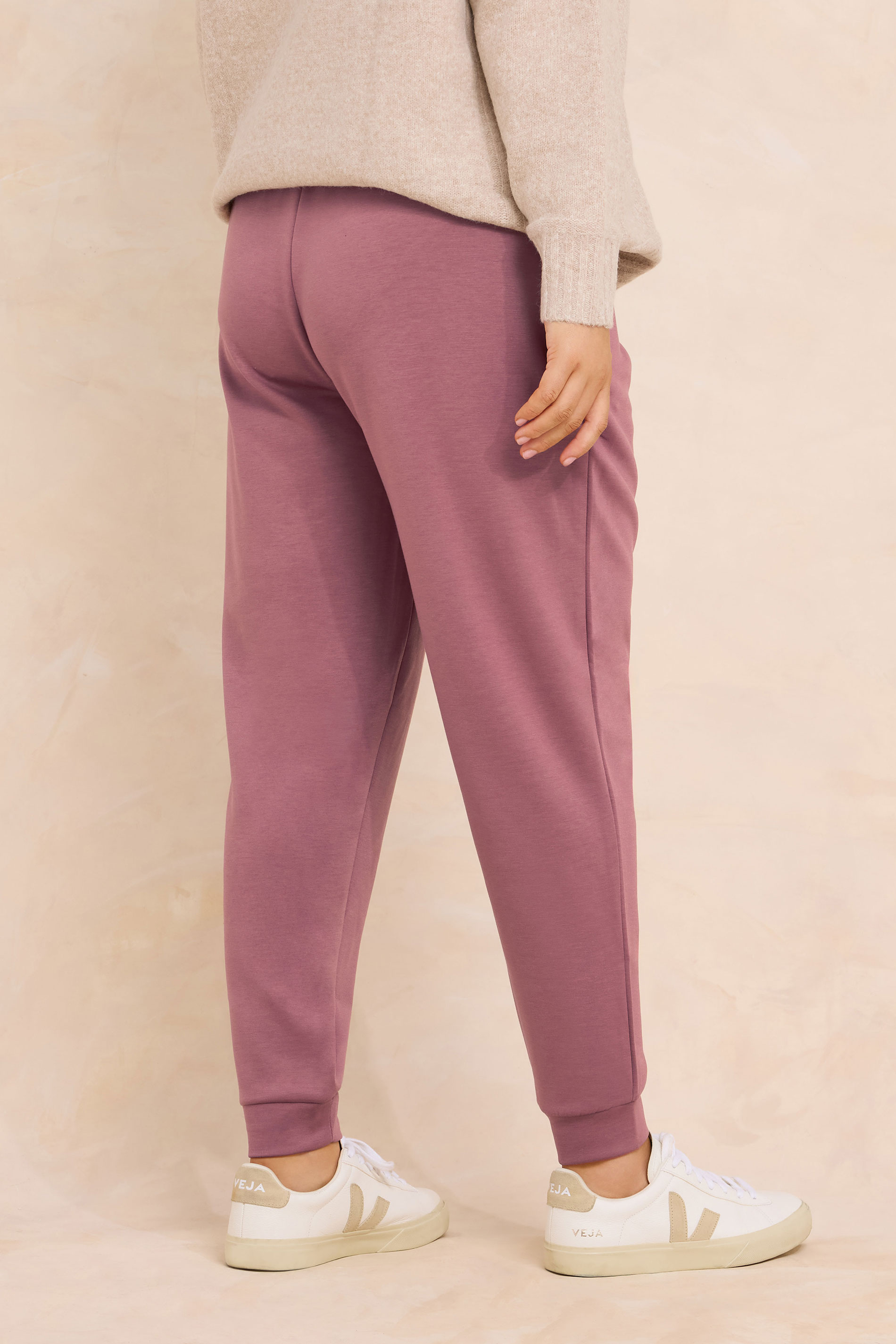 EVANS Plus Size Pink Luxe Zip Pocket Joggers | Evans  4
