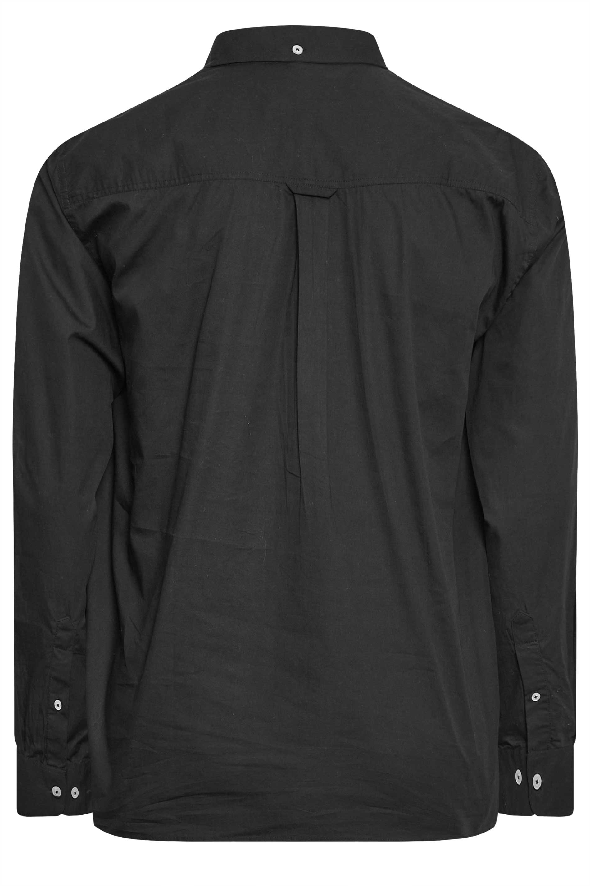 BadRhino Black Cotton Poplin Long Sleeve Shirt | BadRhino 4