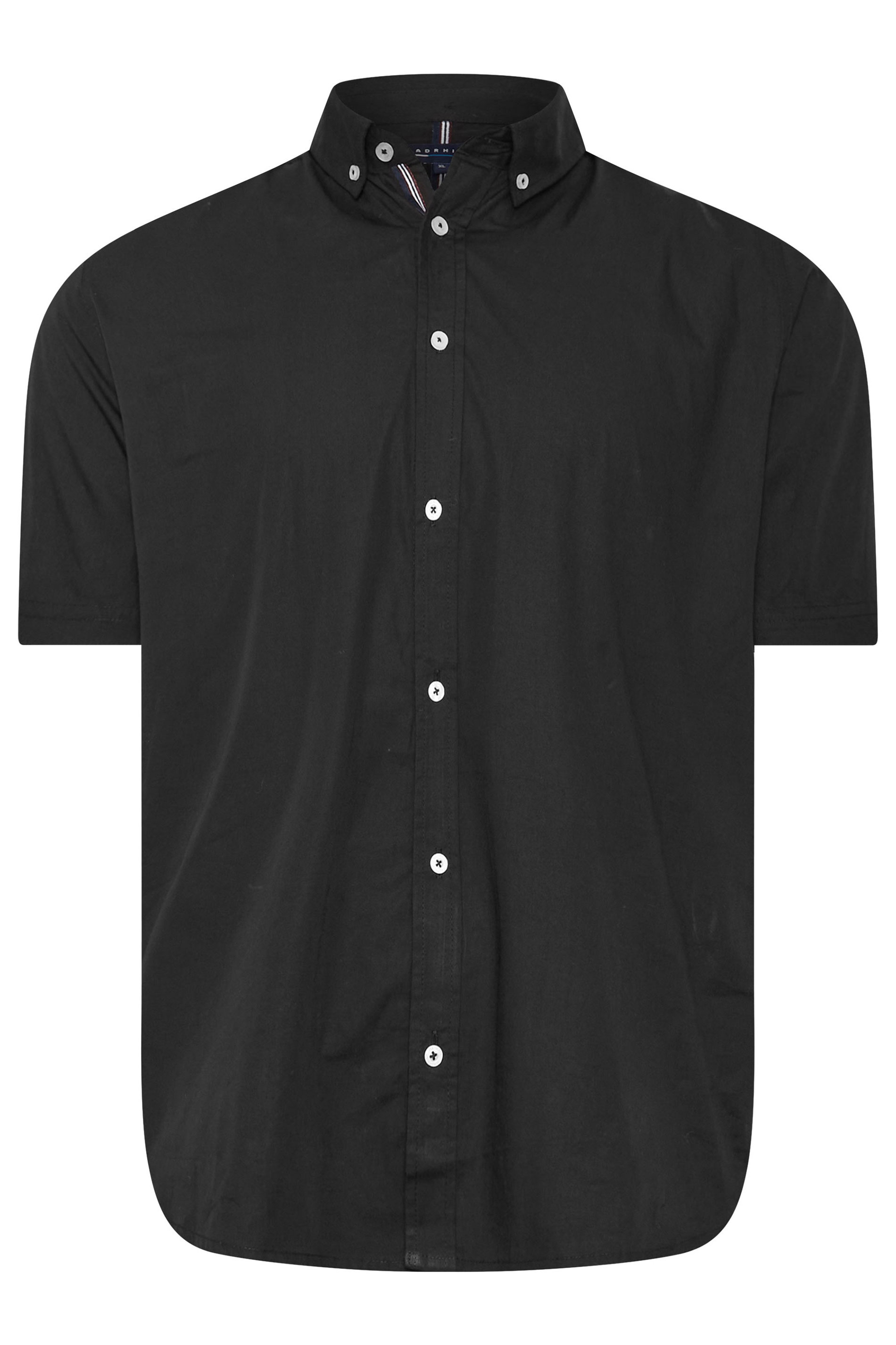 BadRhino Big & Tall 2 PACK Black Short Sleeve Poplin Shirts | BadRhino 8